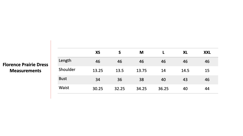 Size Chart 1