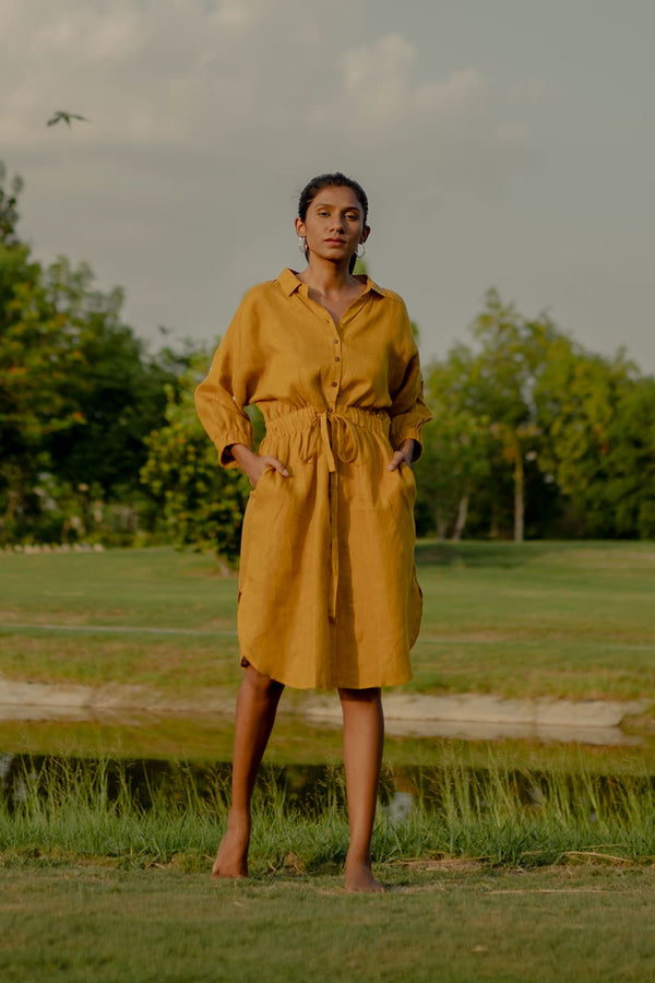 Hera Dress – Mustard