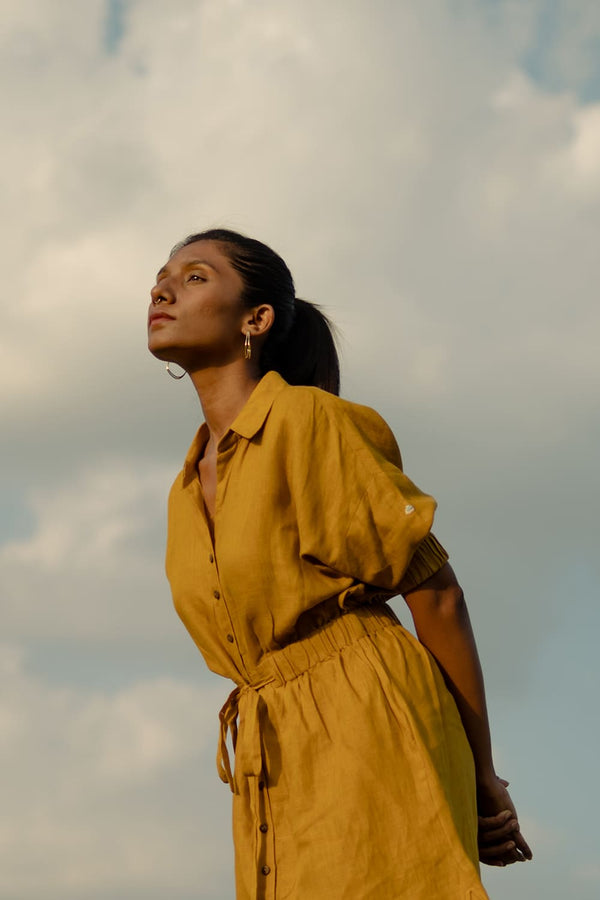 Hera Dress – Mustard