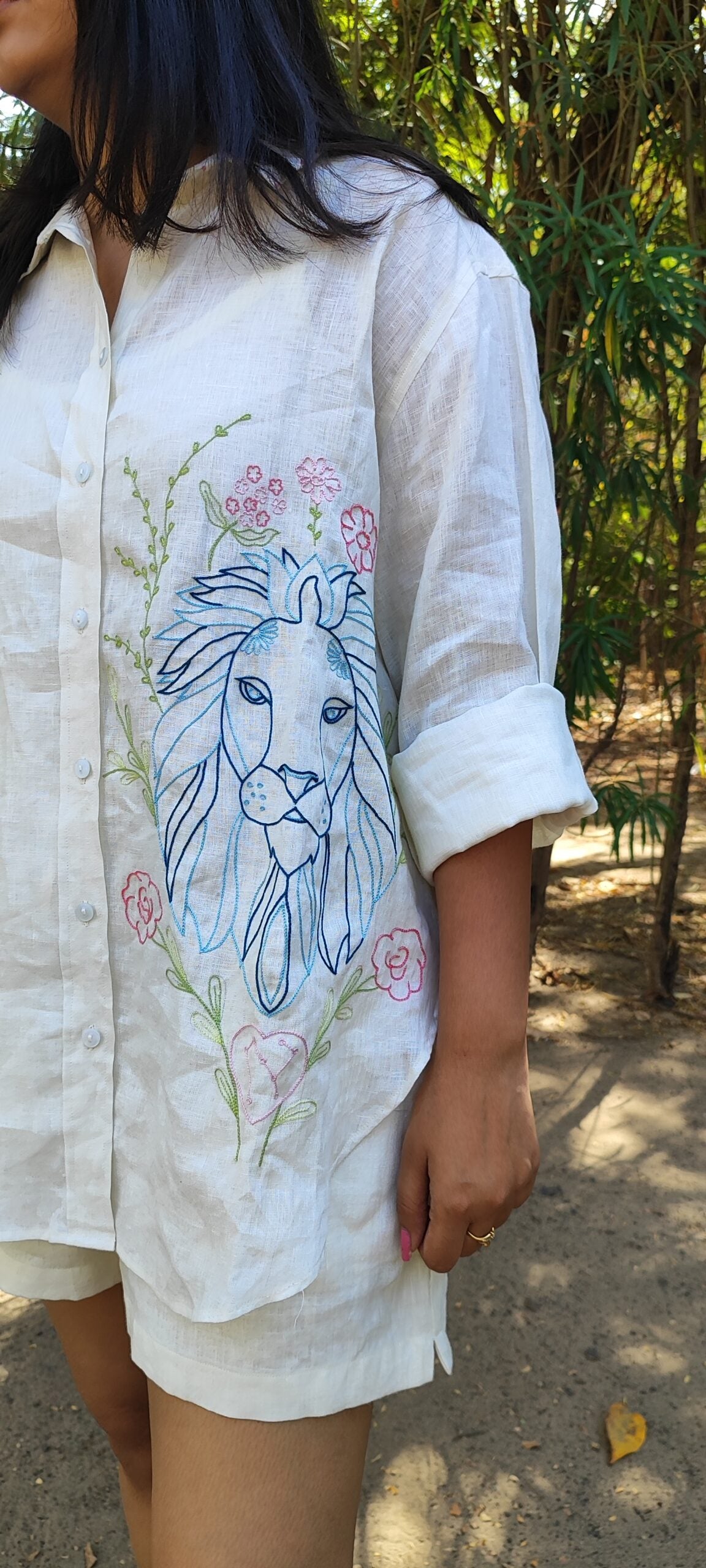 Leo Linen Shirt - Off white