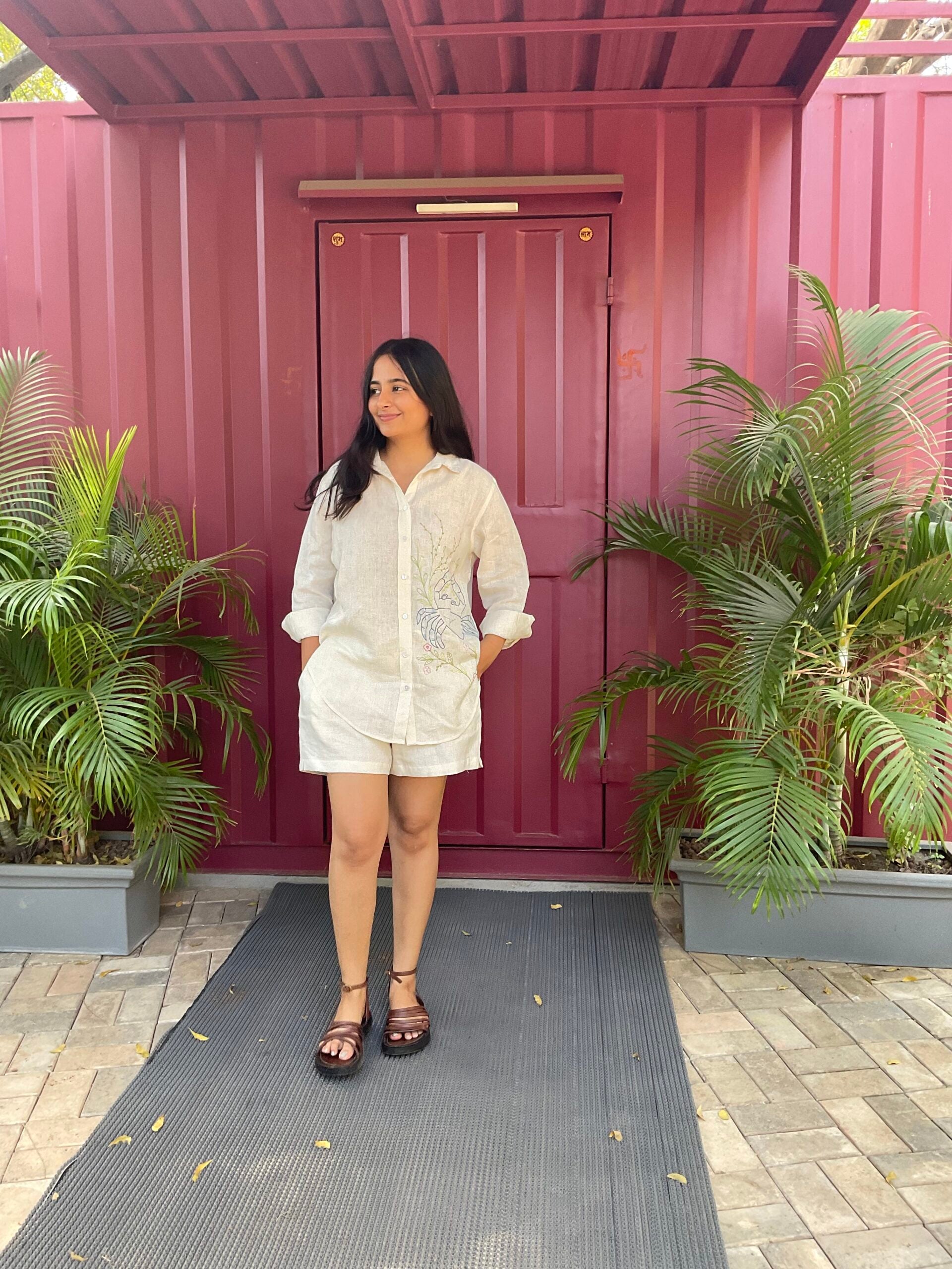 Cancer Linen Shirt - Off white