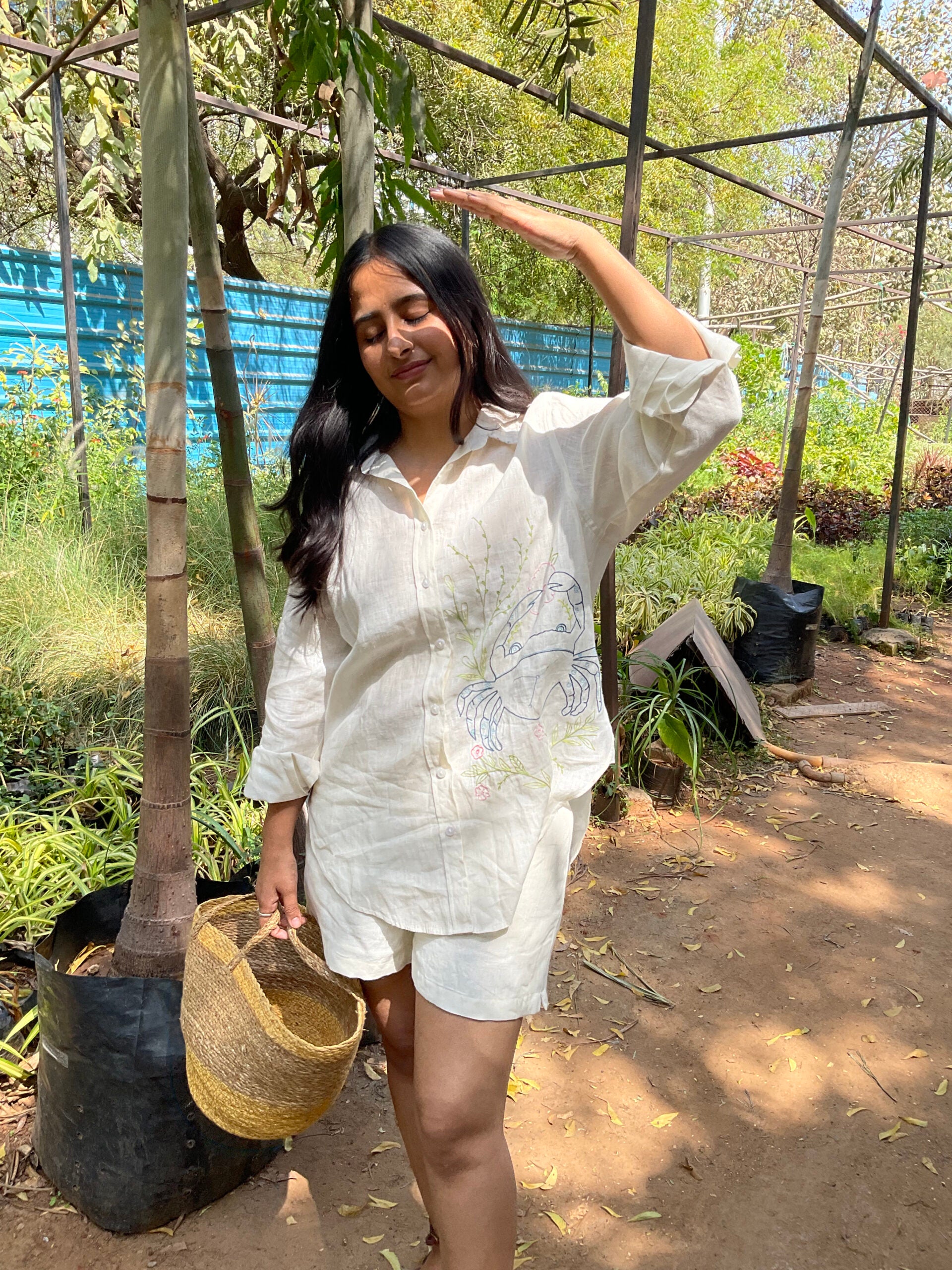 Cancer Linen Shirt - Off white