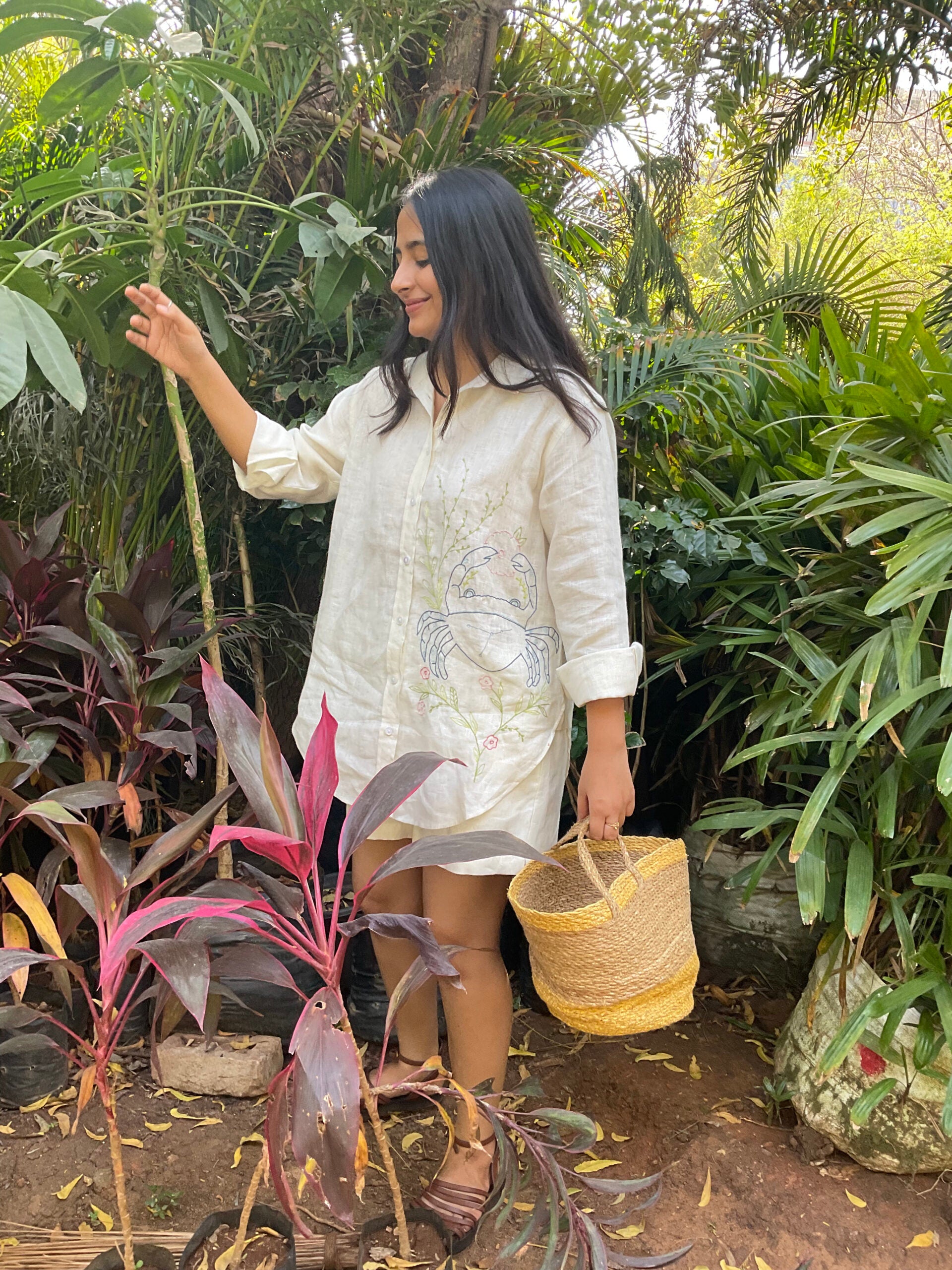 Cancer Linen Shirt - Off white