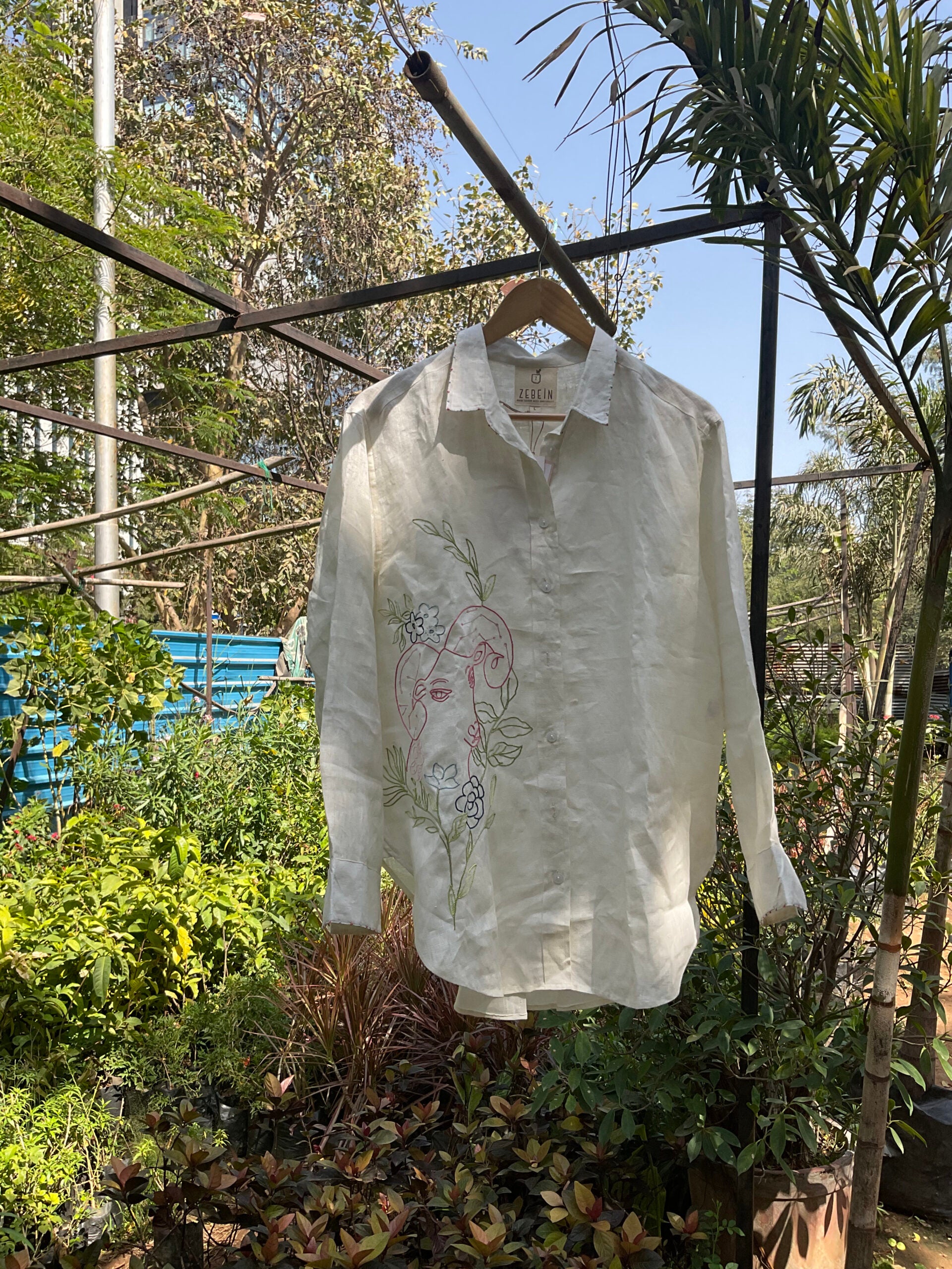 Aries Linen Shirt - Off white