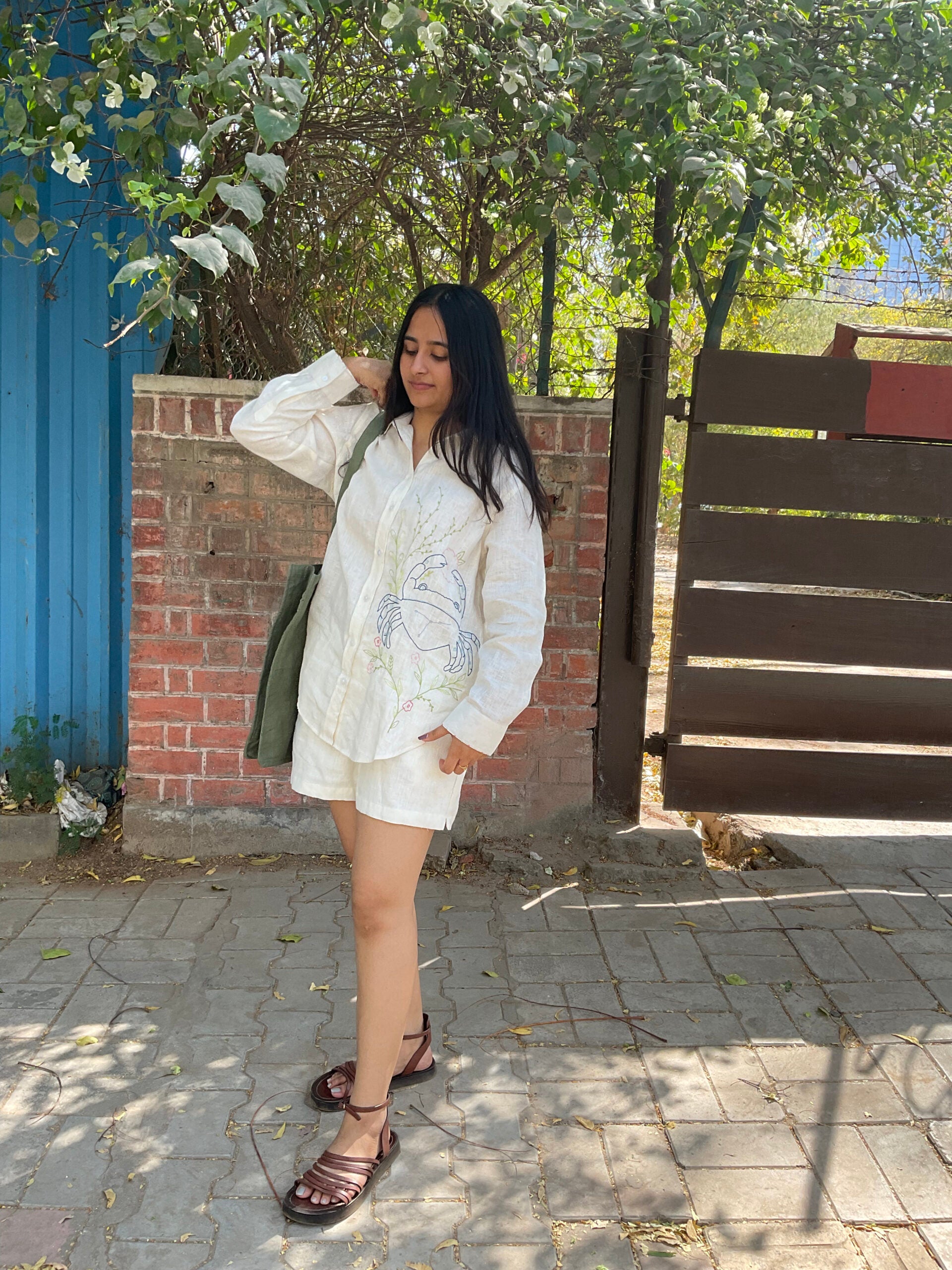 Cancer Linen Shirt - Off white