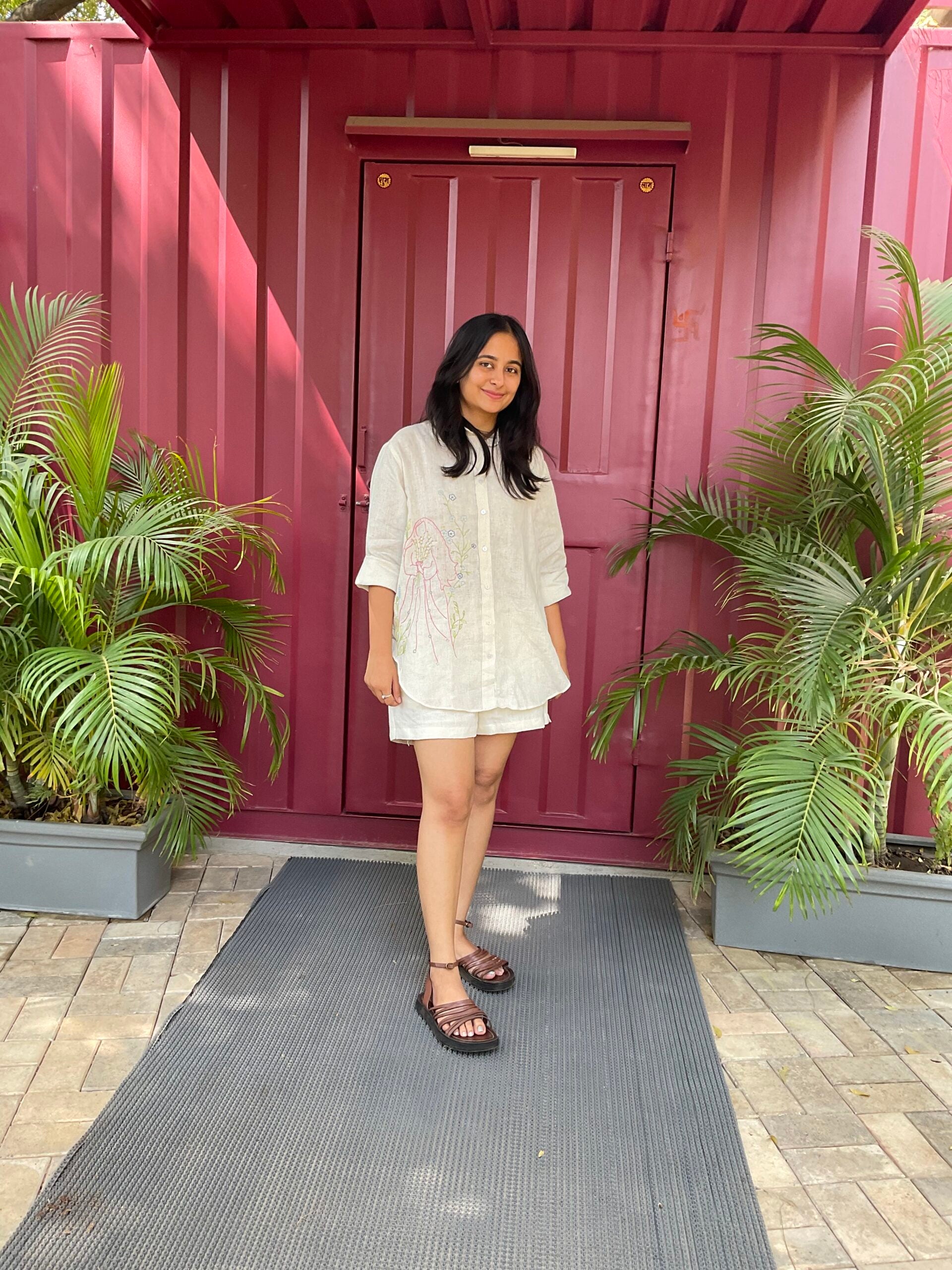 Virgo Linen Shirt - Off white