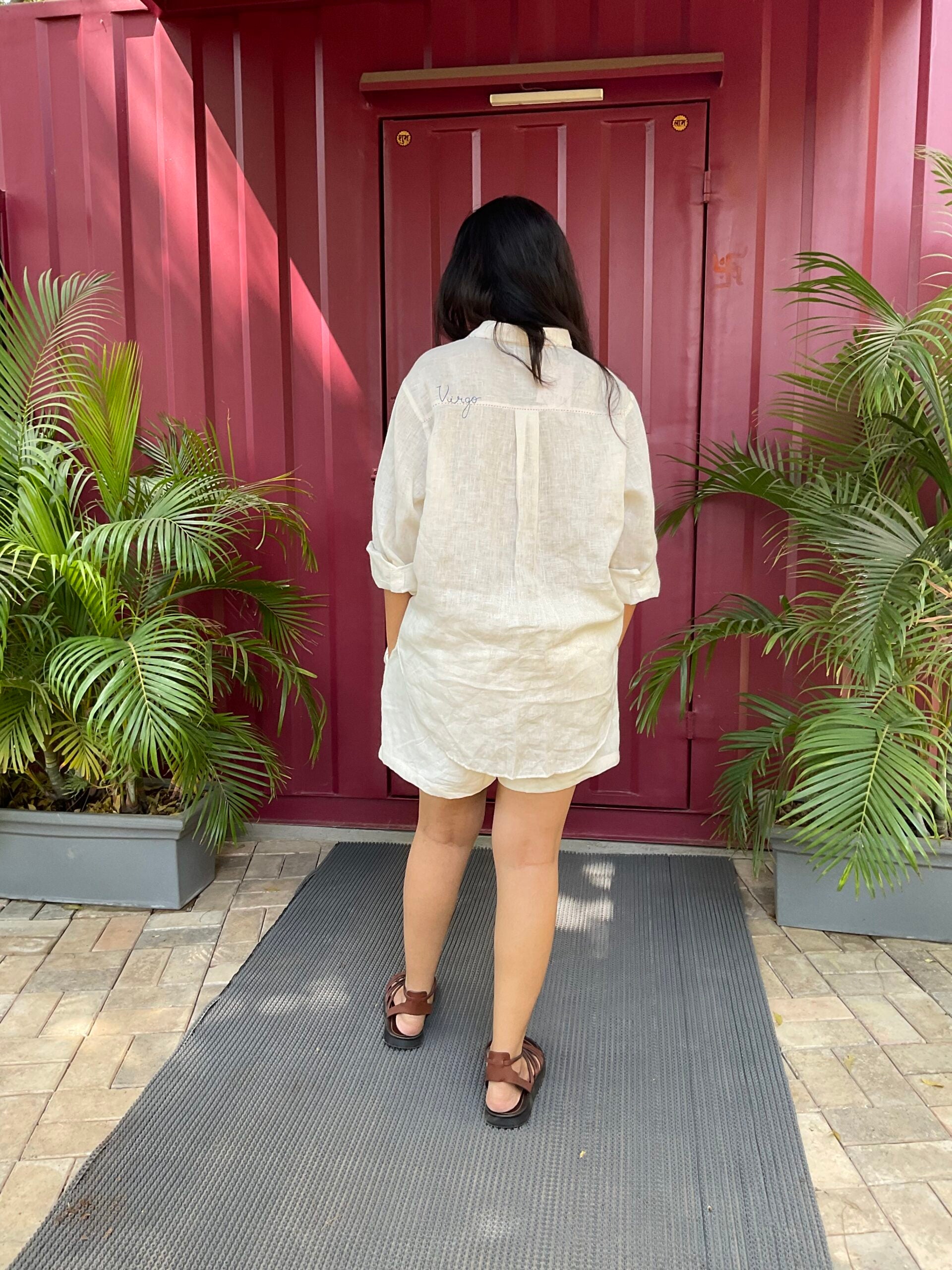Virgo Linen Shirt - Off white
