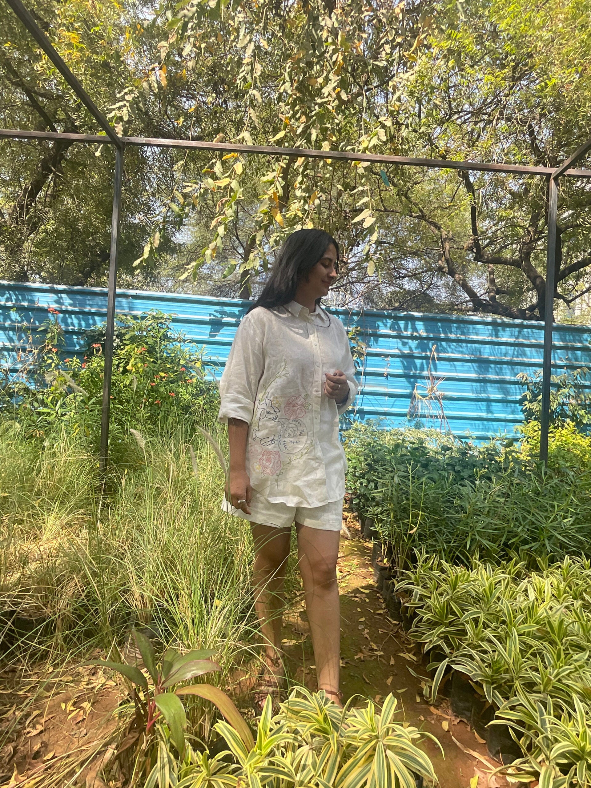 Capricorn Linen Shirt - Off white