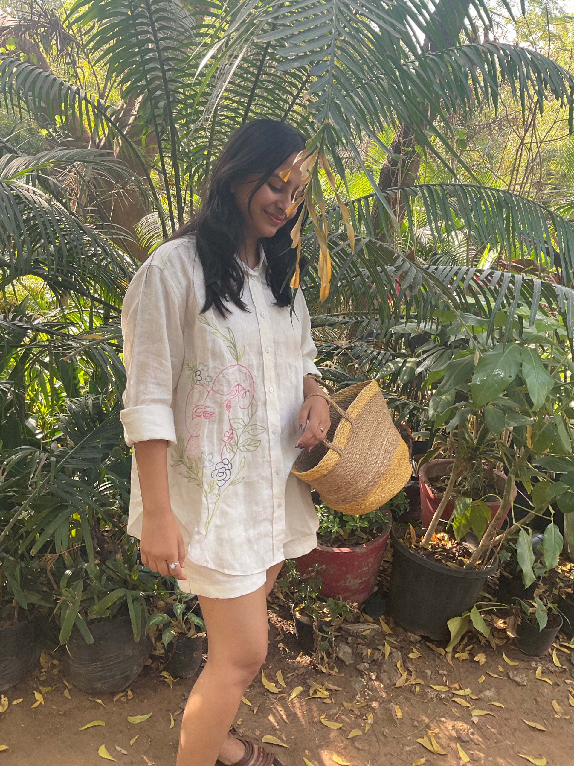Aries Linen Shirt - Off white