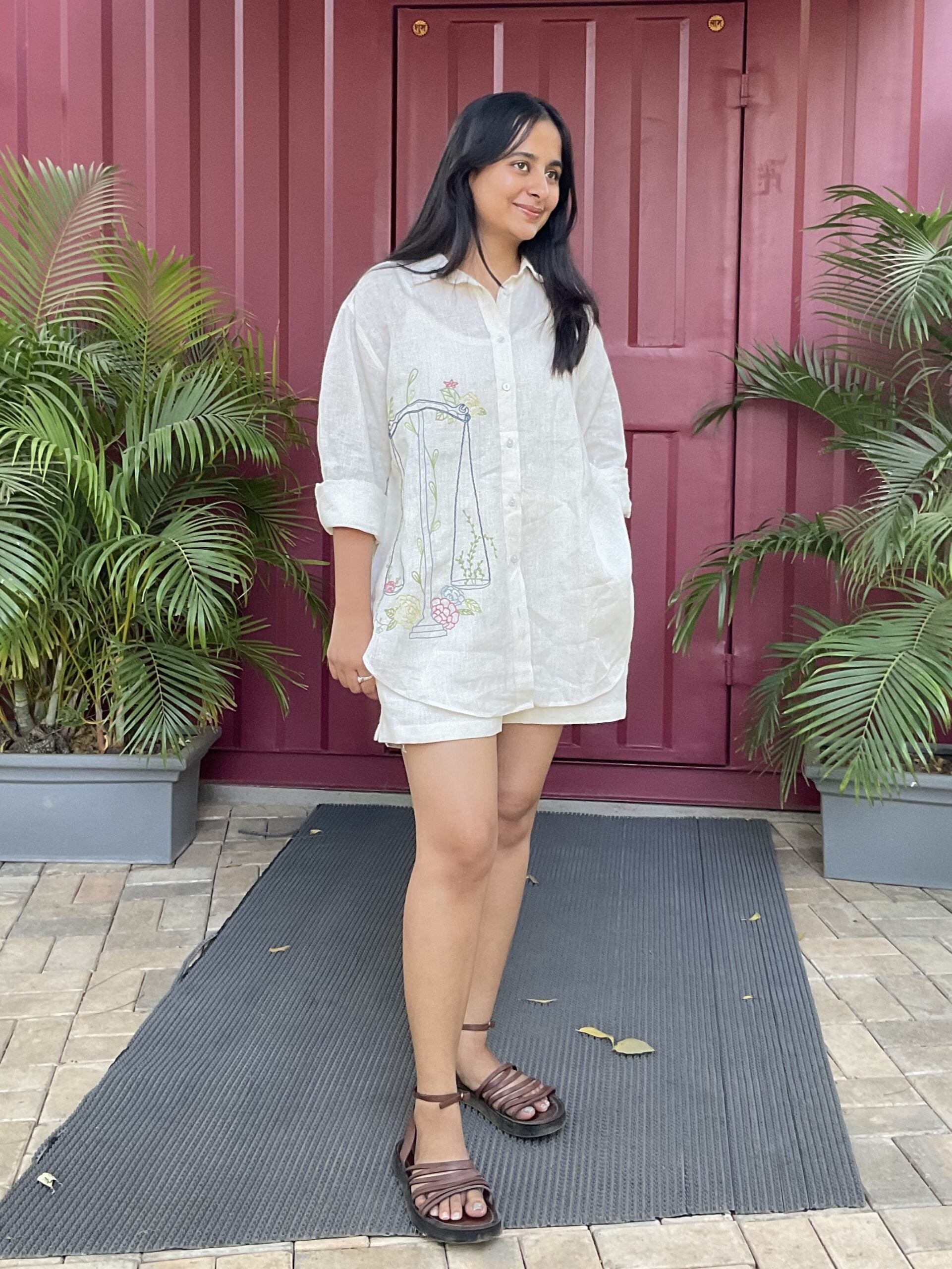 Libra Linen Shirt - Off white
