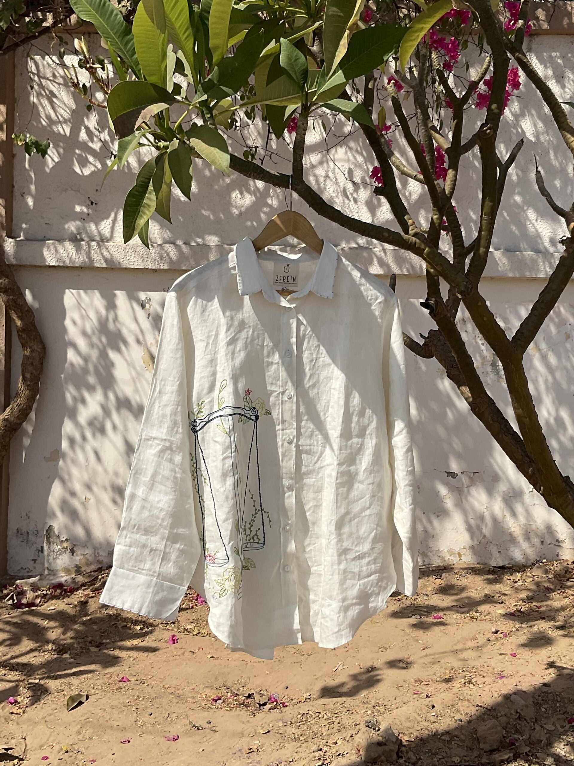 Libra Linen Shirt - Off white