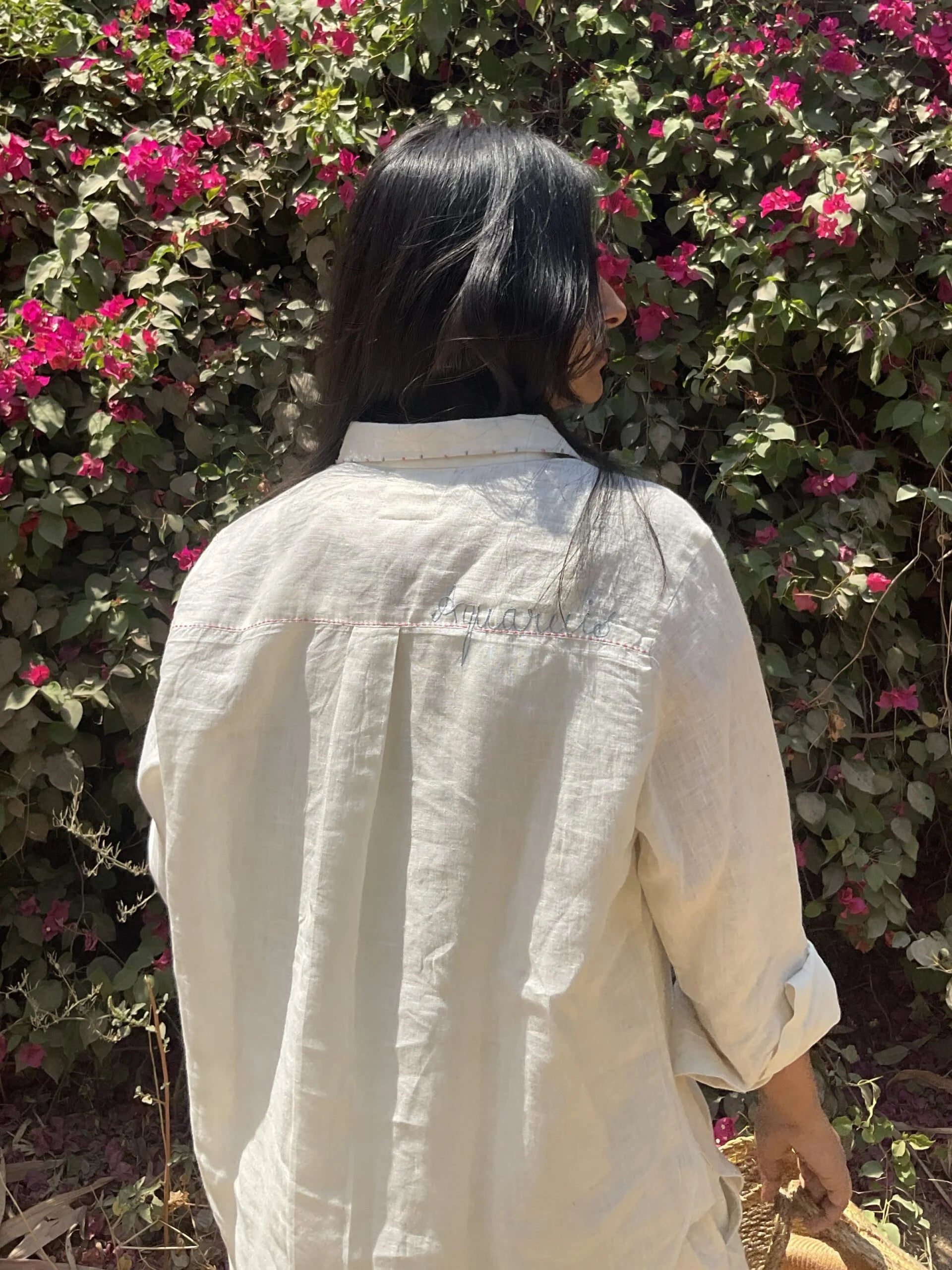 Aquarius Linen Shirt – Off white