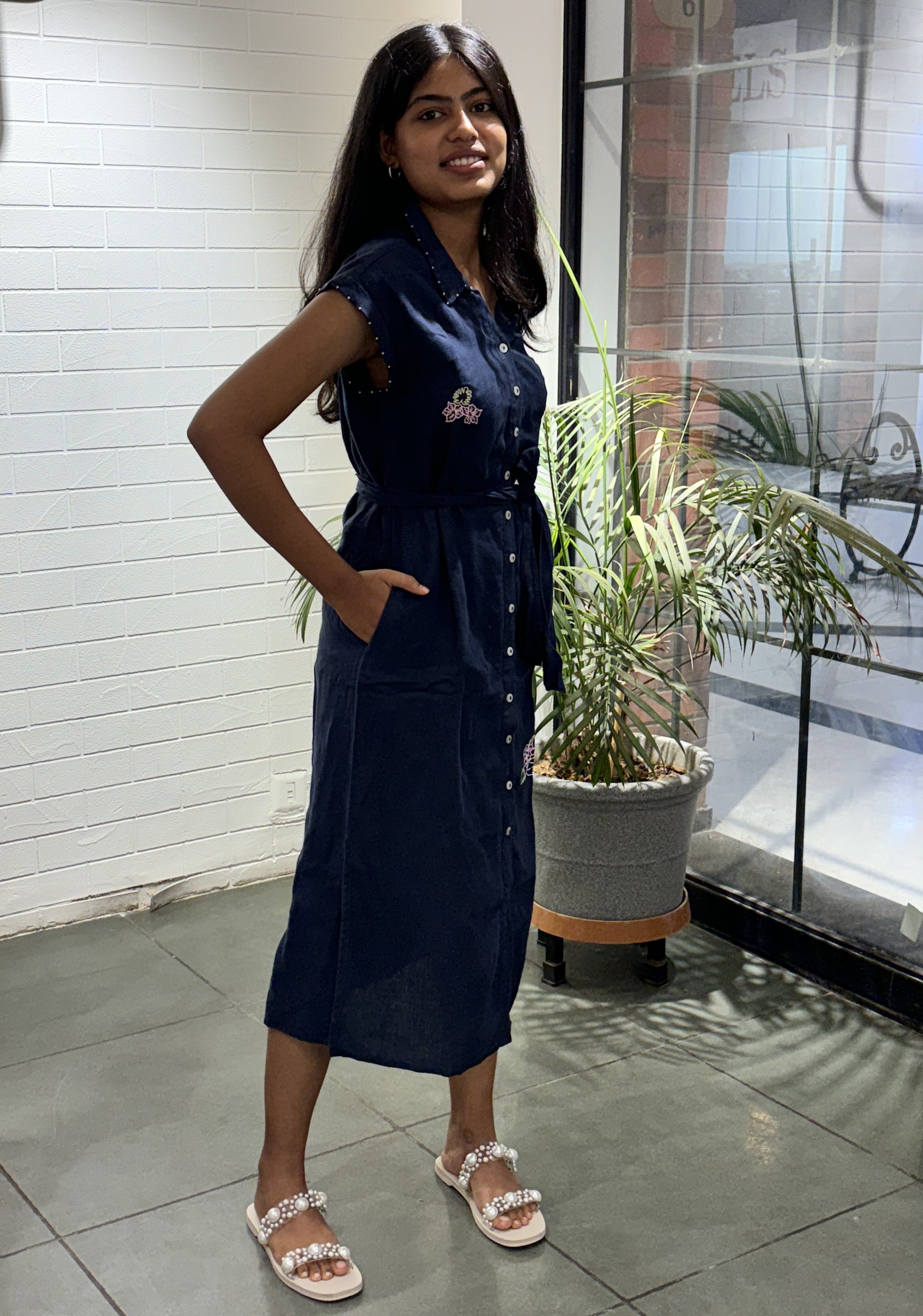 Linen Kimono Dress