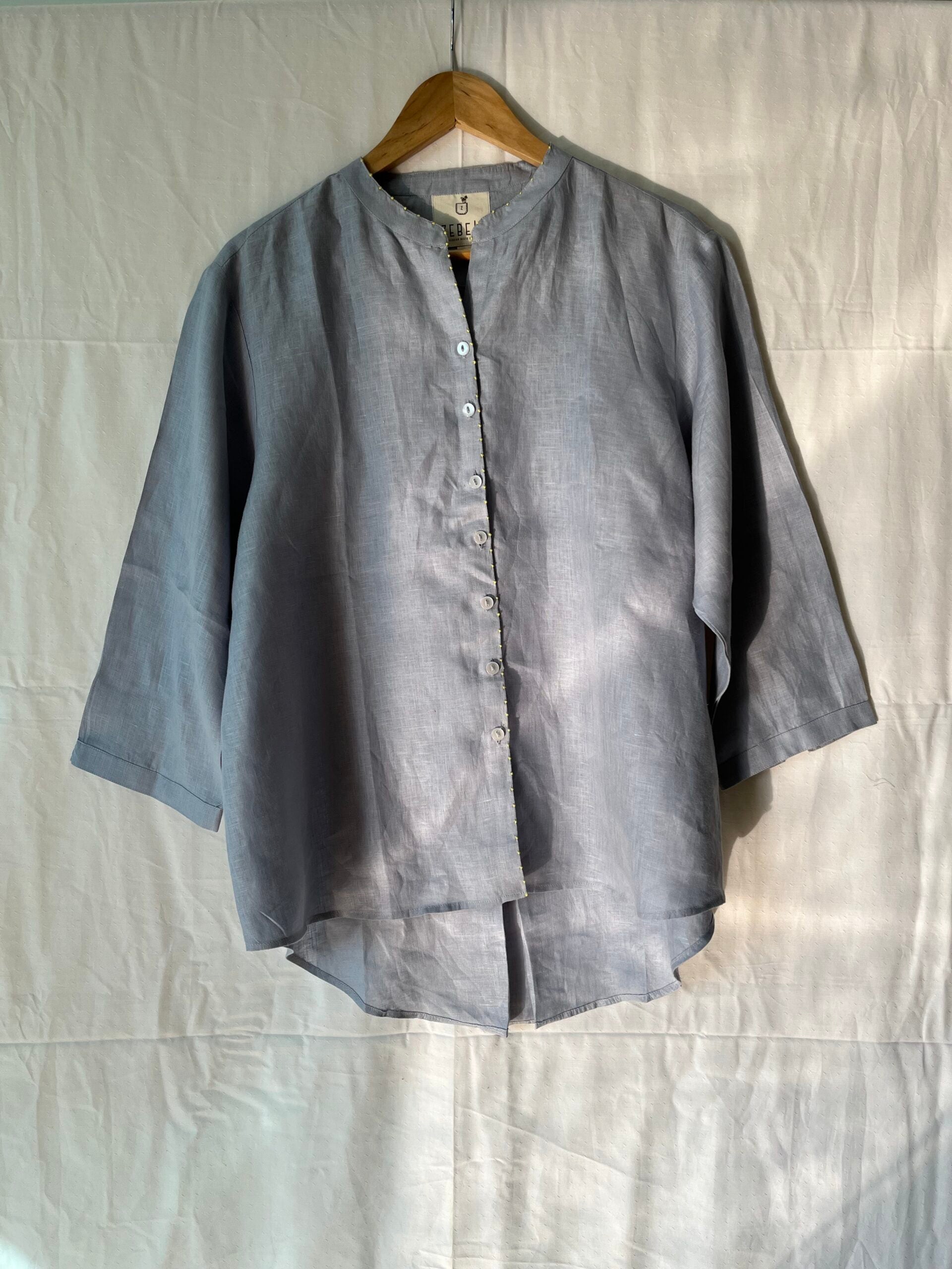 Milano Linen Shirt - Powder Blue