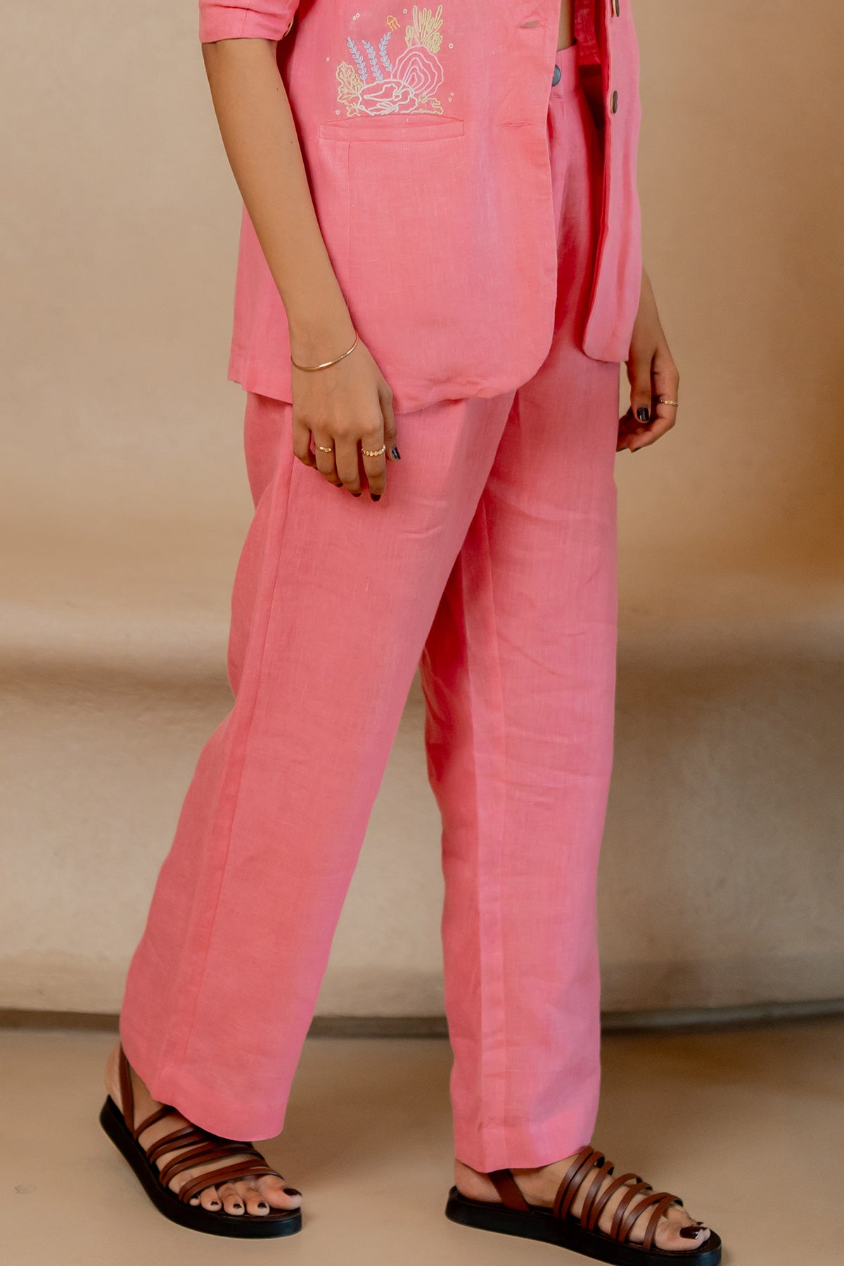 Ivan-Linen-Zipper-Pants-Flamingo-Pink-