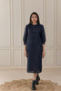 JULIETTE LINEN DRESS - Blue