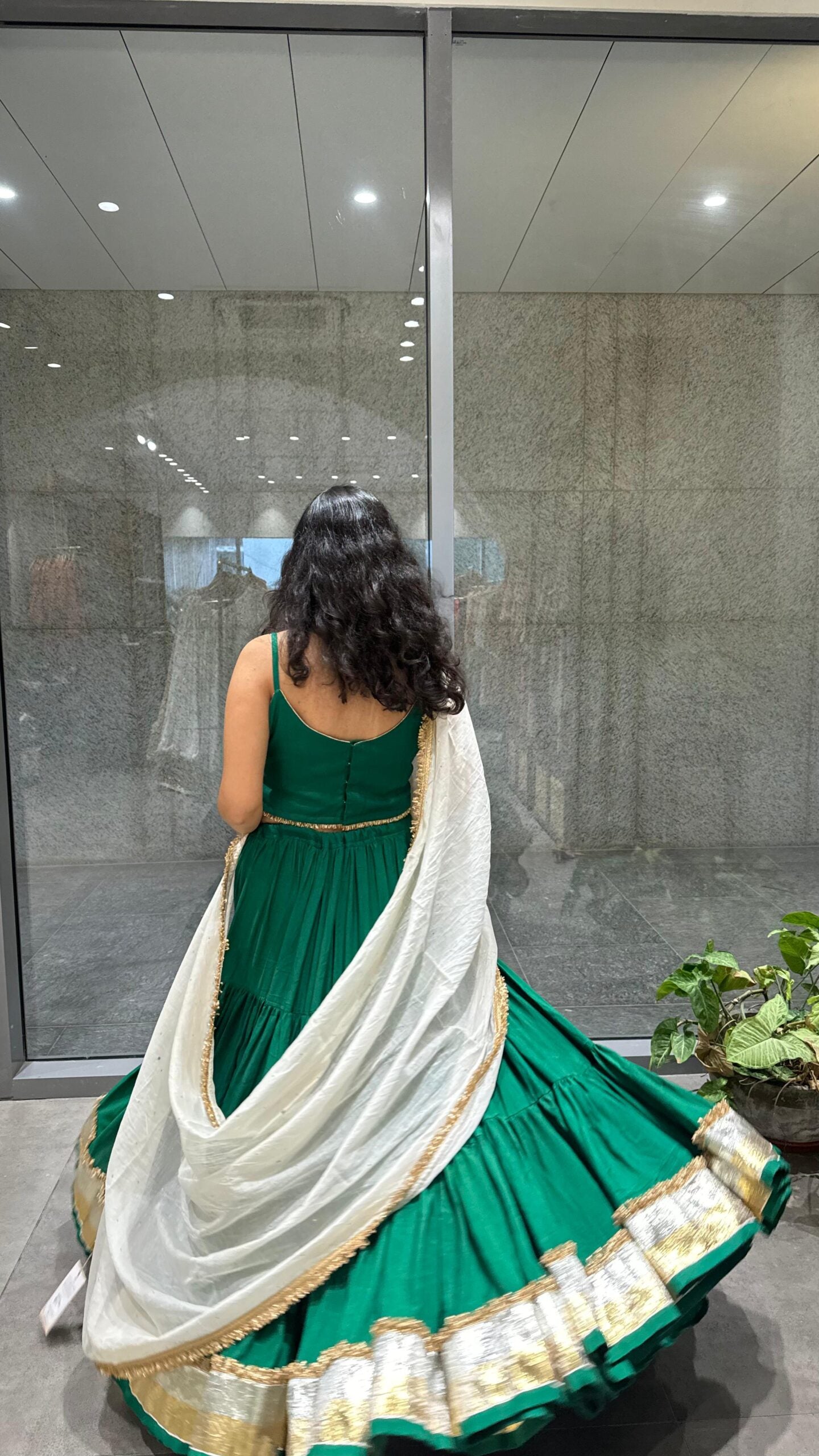 Jhilmil Chaniya- Emerald Green