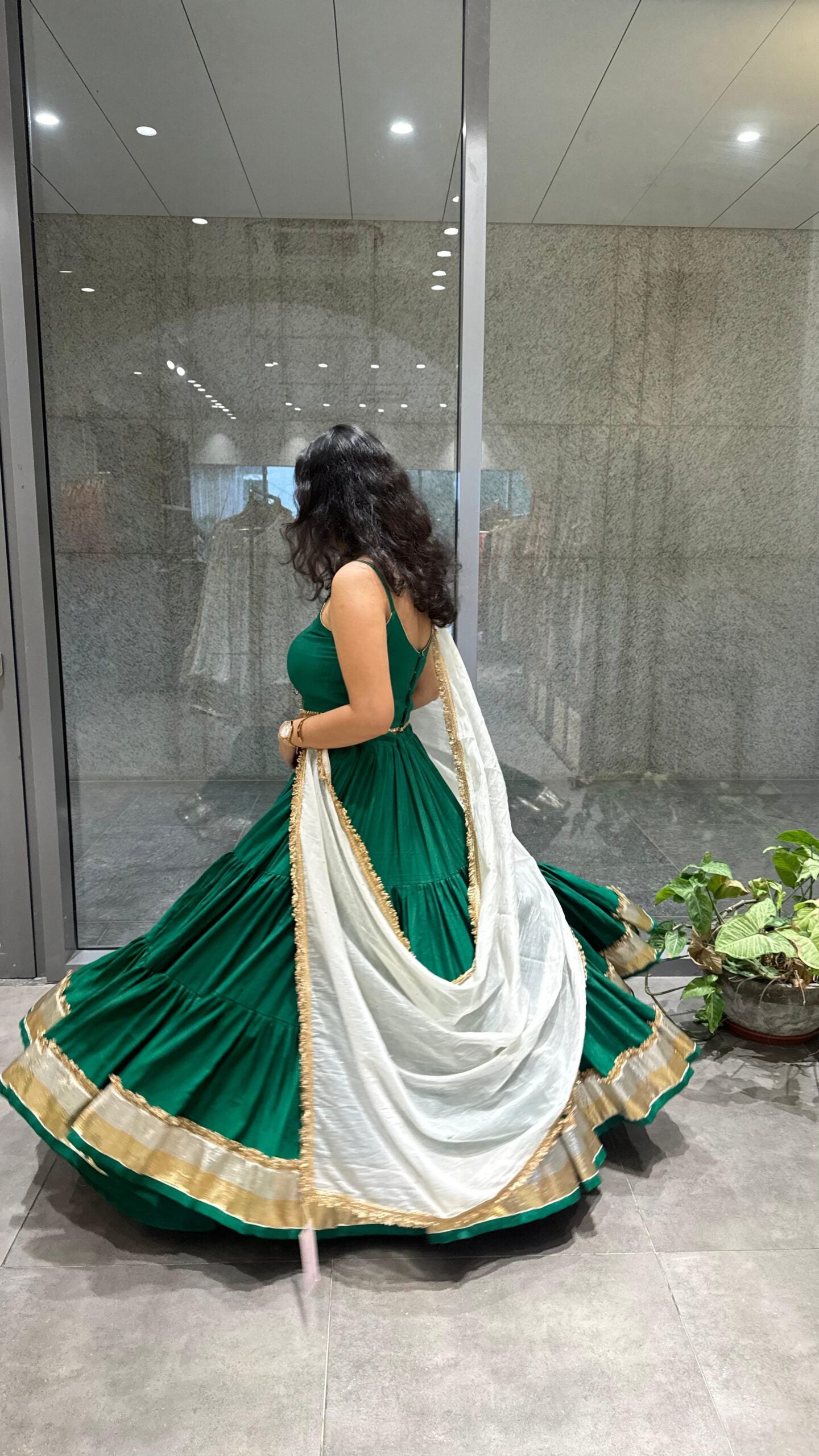 Jhilmil Chaniya- Emerald Green
