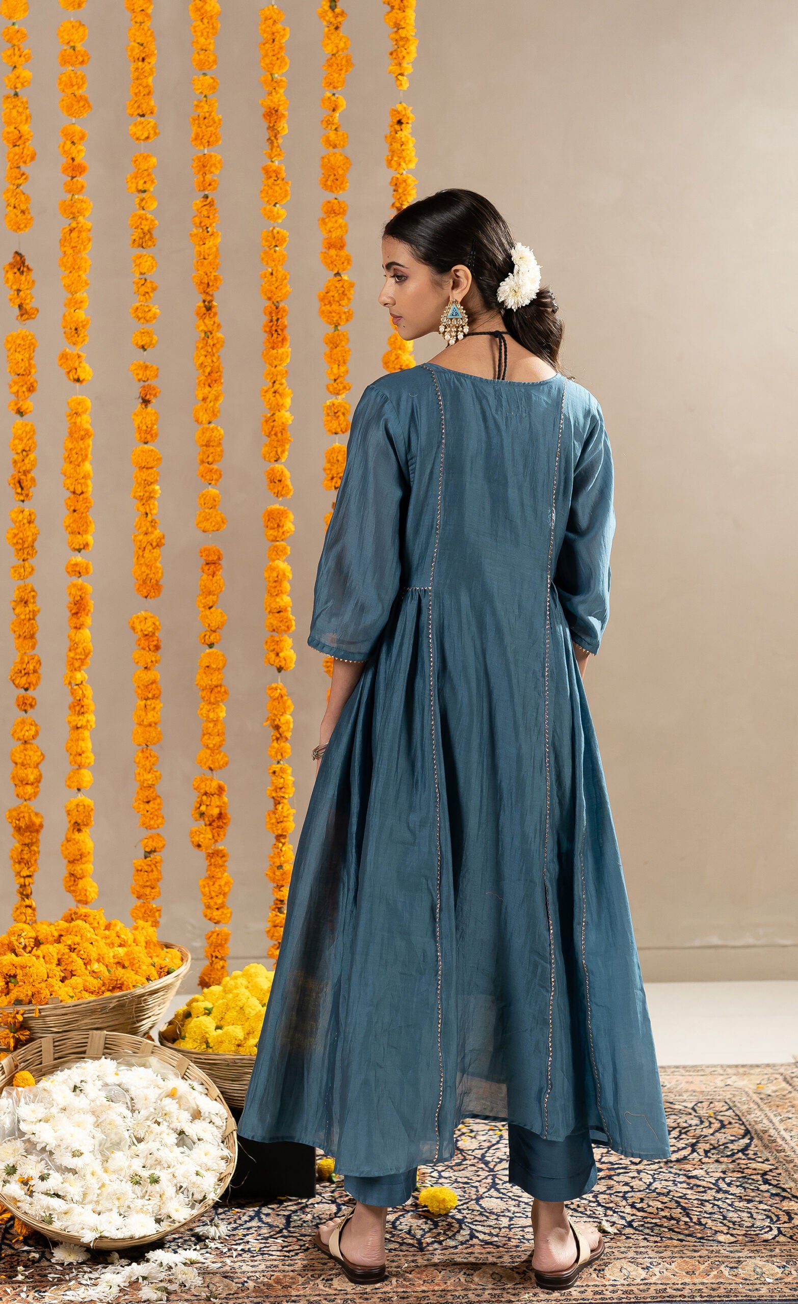 Kajri-Side-Kali-Kurta-With-Pants-Aegean-Blue-