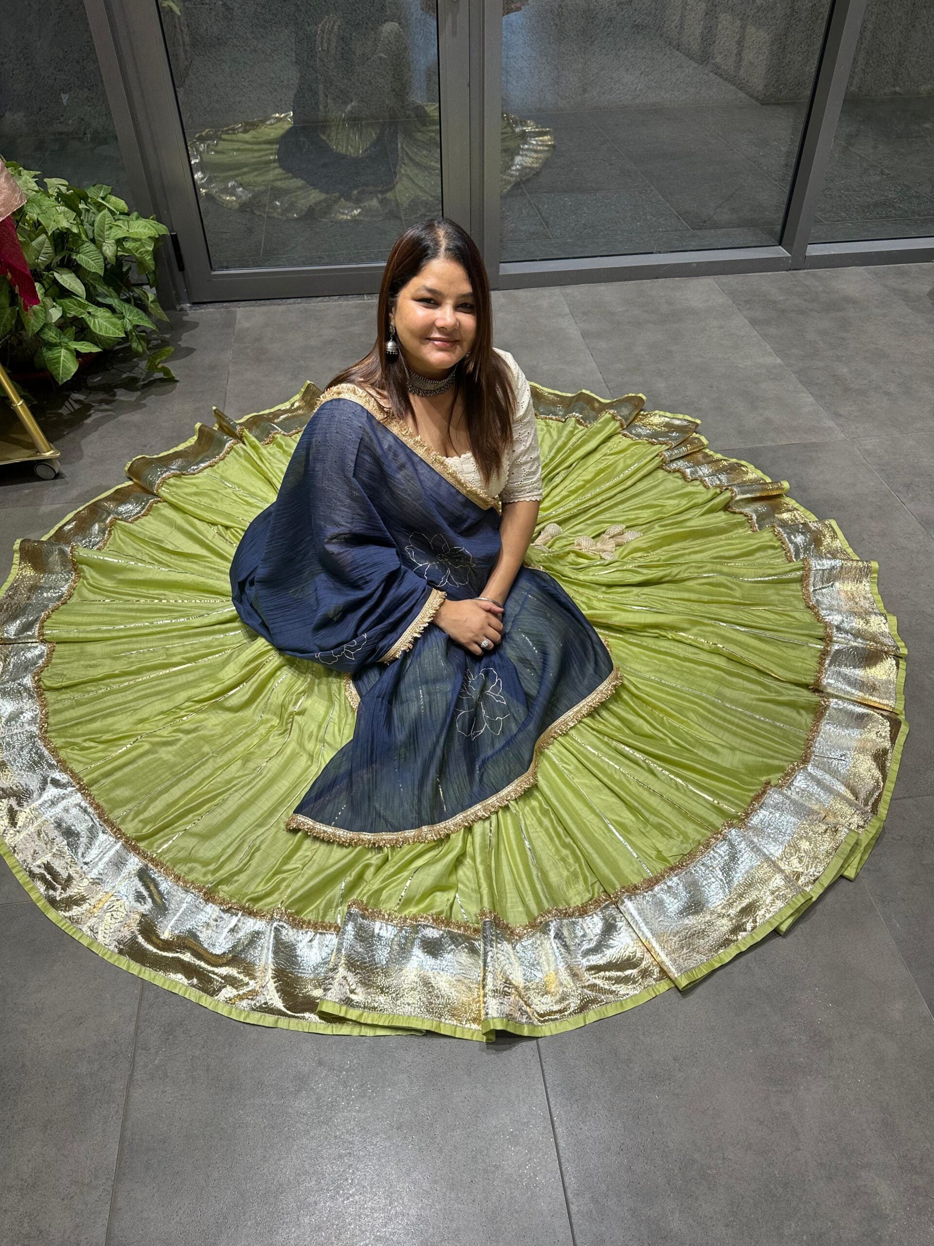Kali Tui Chaniya- Pristine Green