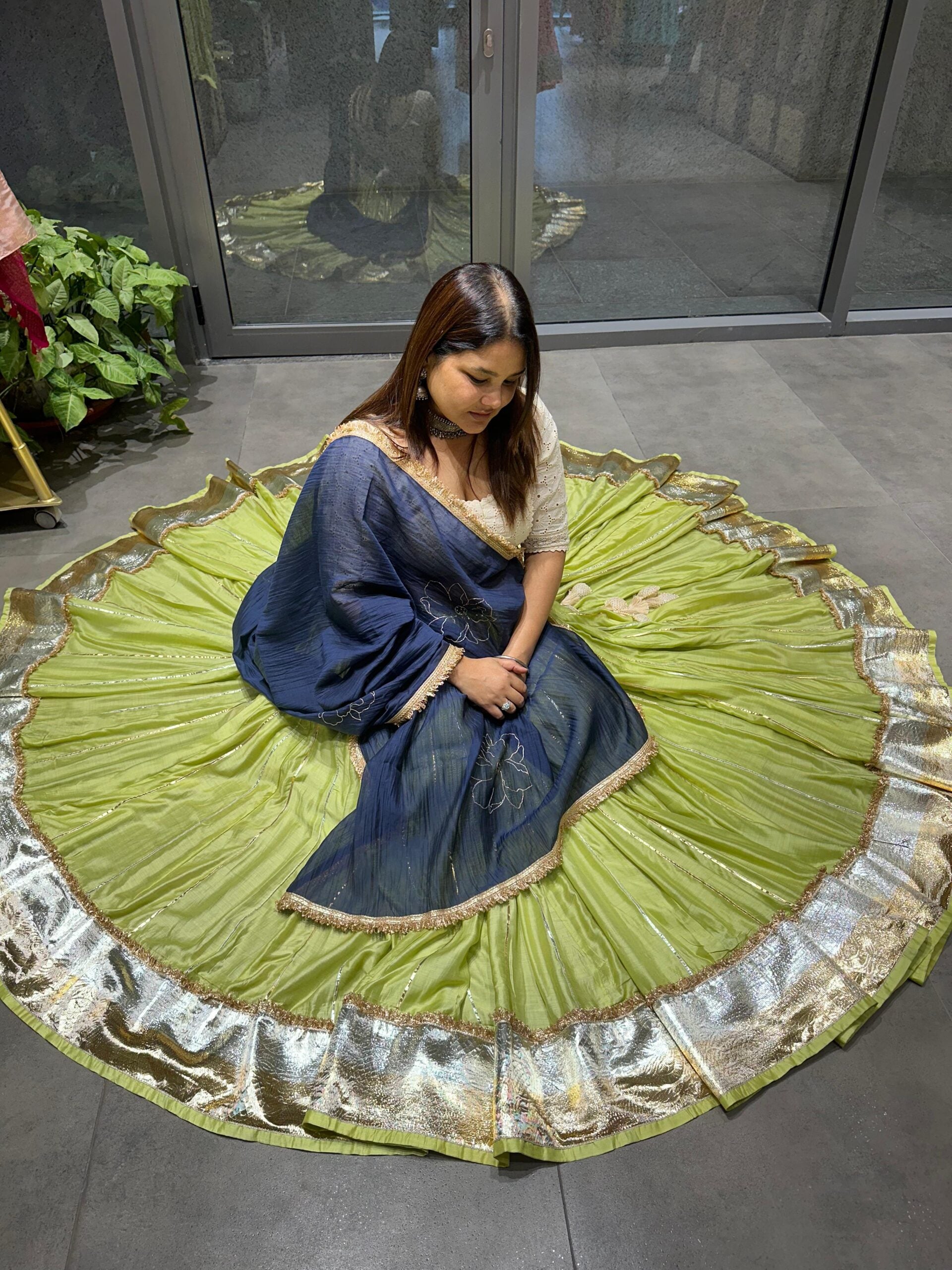 Kali Tui Chaniya- Pristine Green