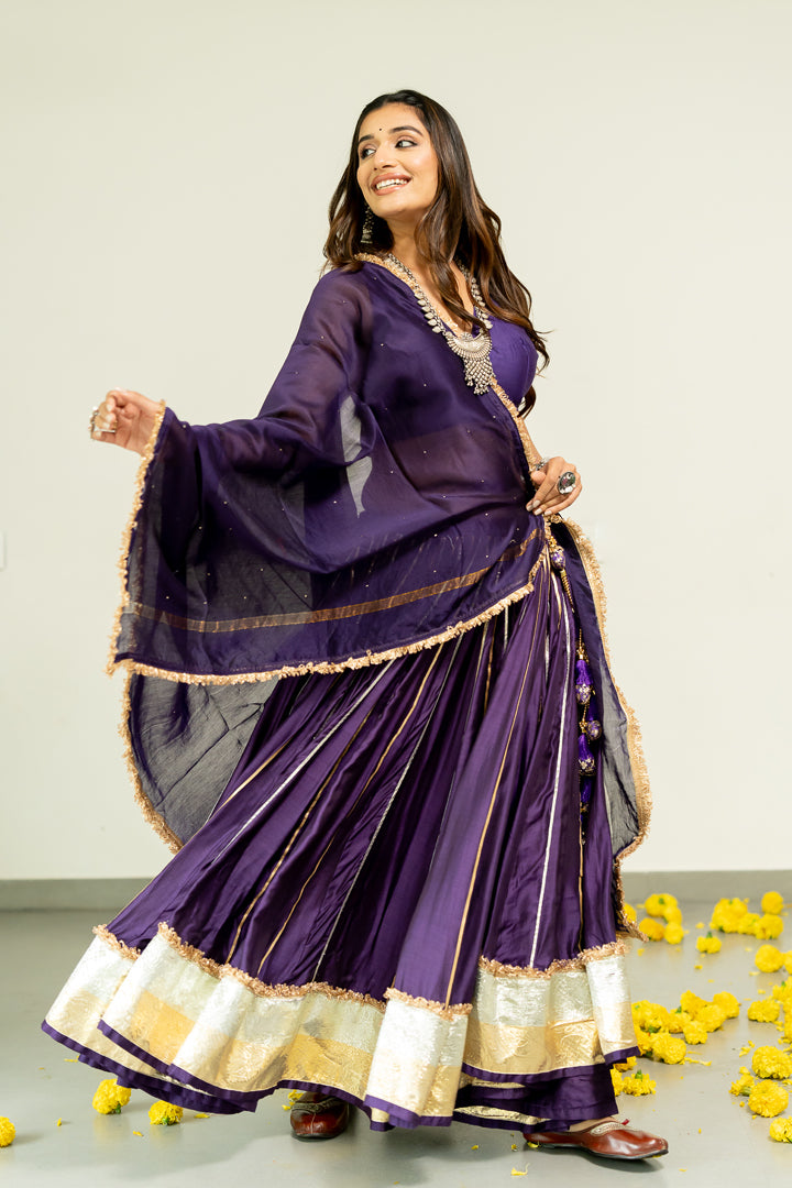 Kali Tui Chaniya- Purple