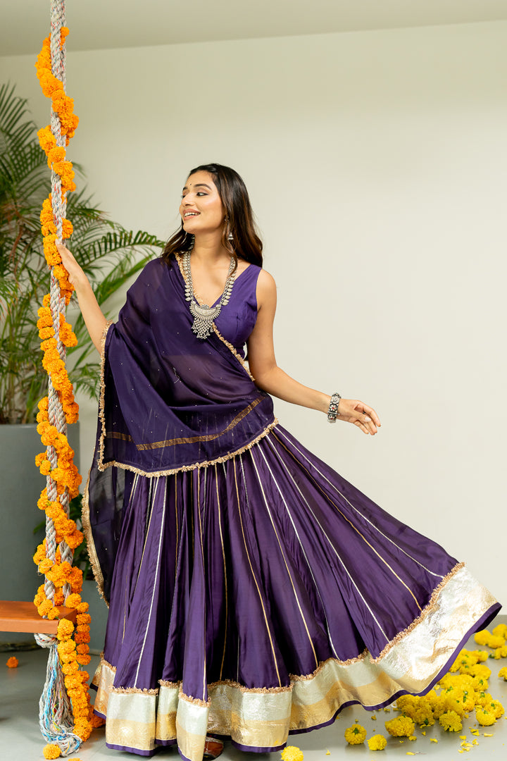 Kali Tui Chaniya- Purple