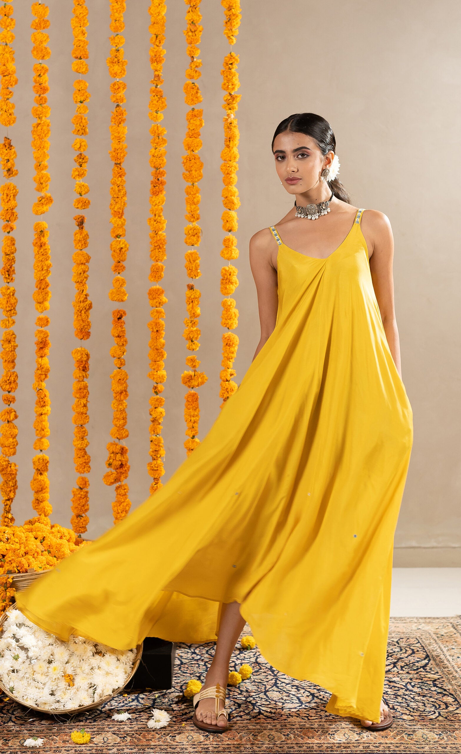 Kalki-Handkerchief-Dress-Yellow-
