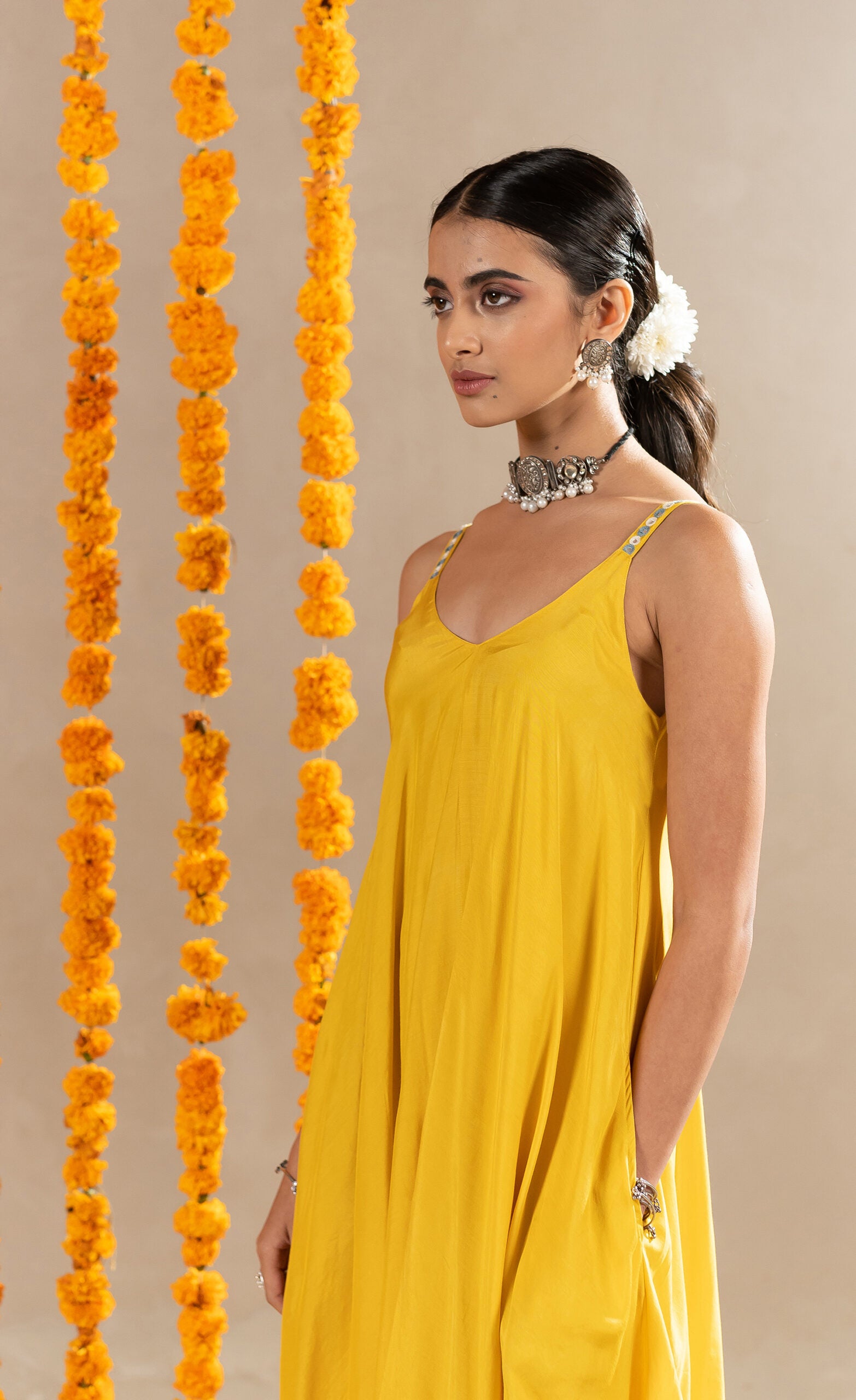 Kalki-Handkerchief-Dress-Yellow-