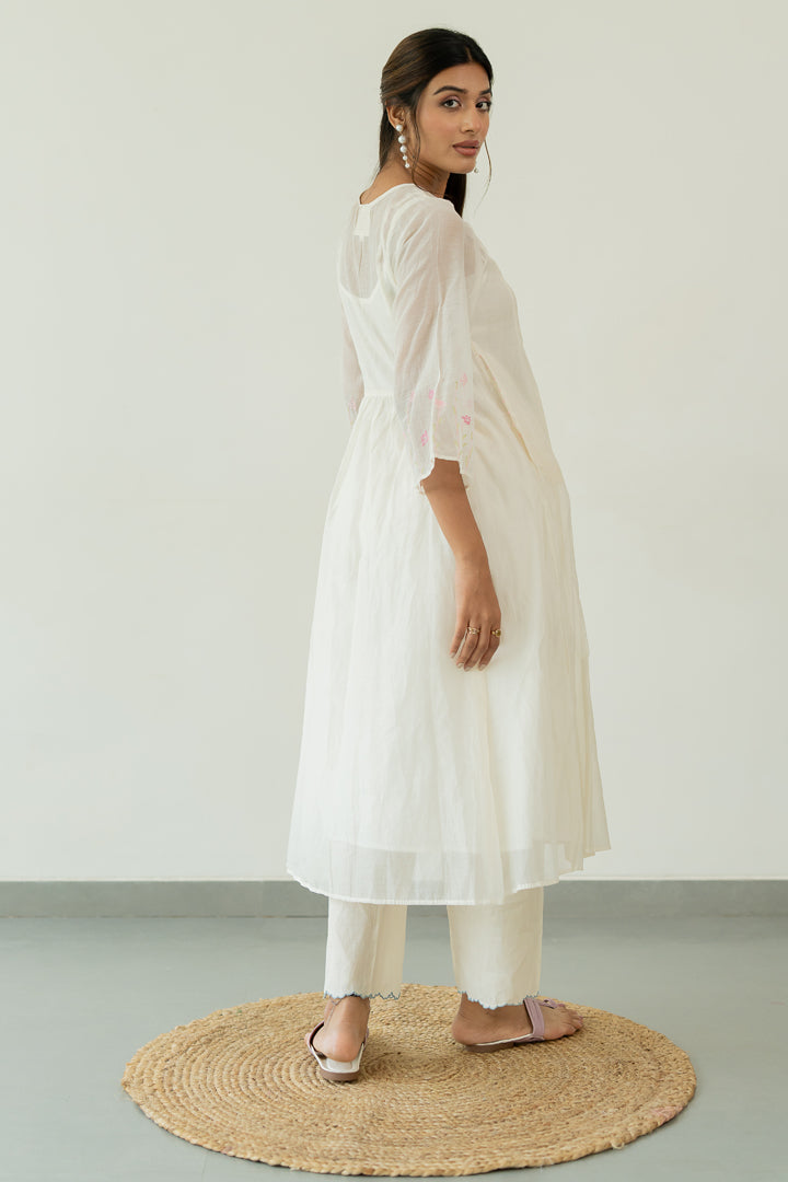 Kumud-Chanderi-Kali-Kurta-and-Pant-Set-Ivory-White-