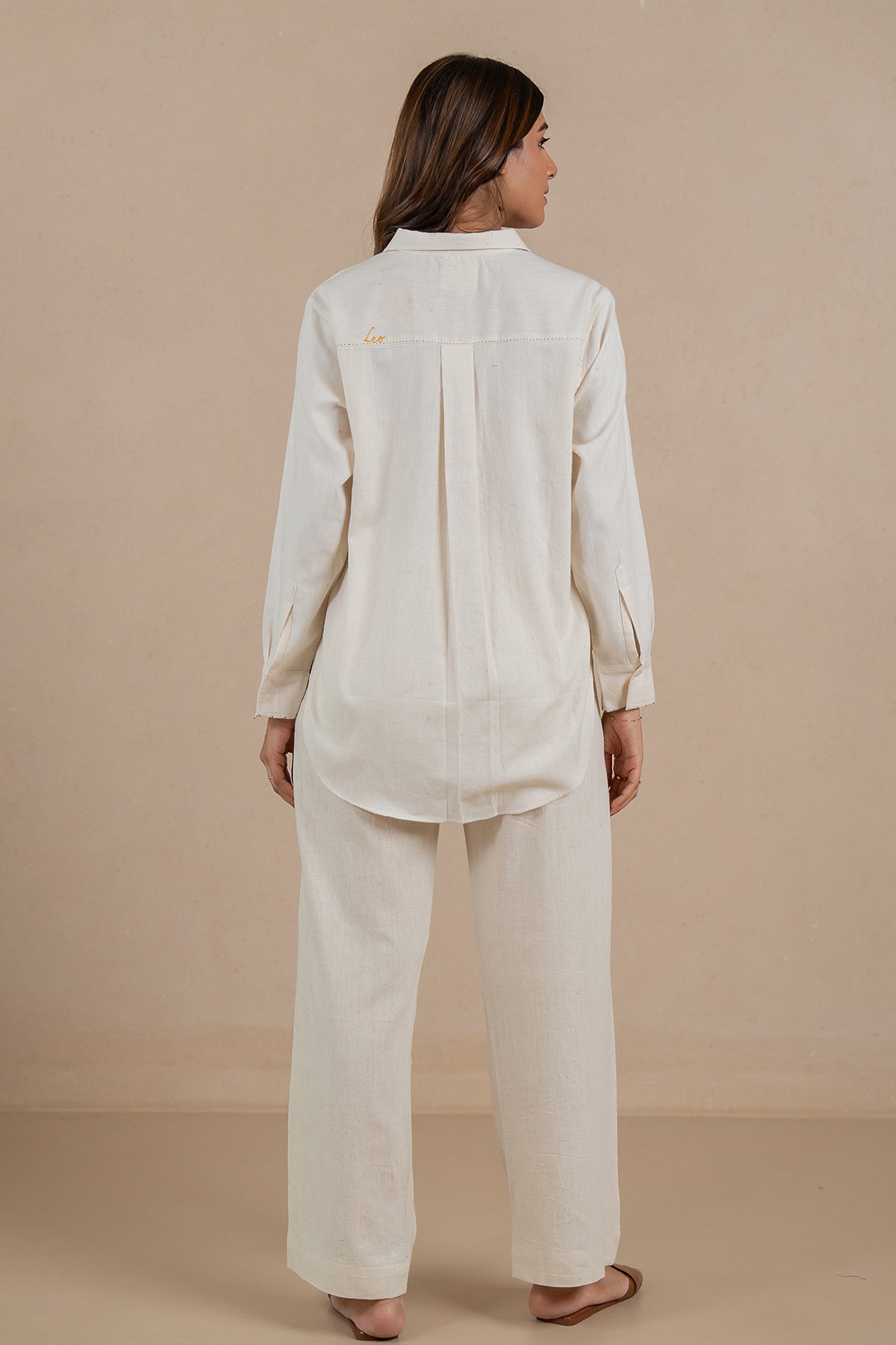 Leo Kala Cotton Shirt - Off white