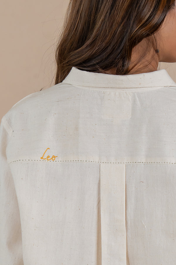Leo Kala Cotton Shirt - Off white