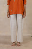 Linen Pin Tucks Pants  - Ecru