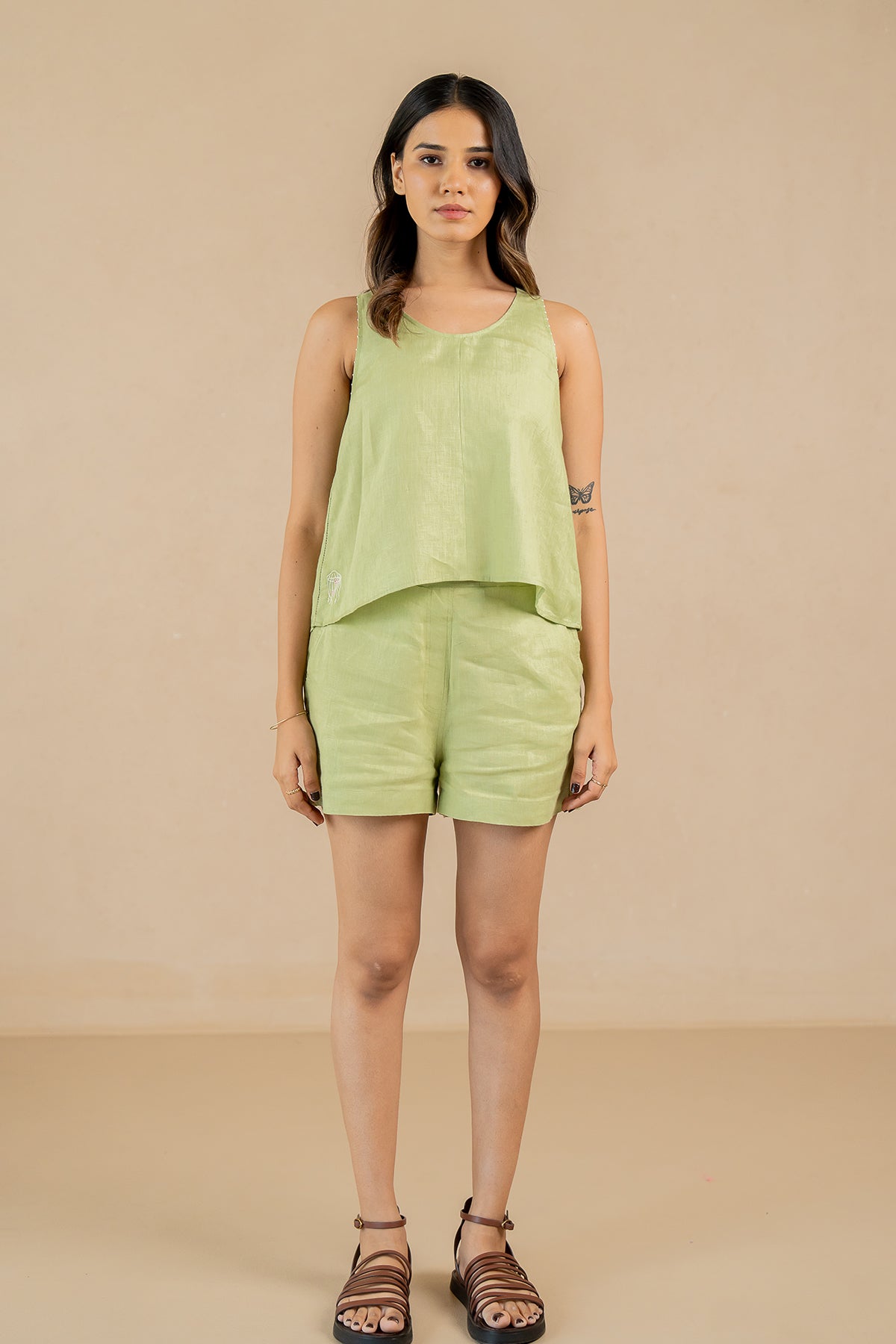 Linen-Kylie-Top-Algae-Green-