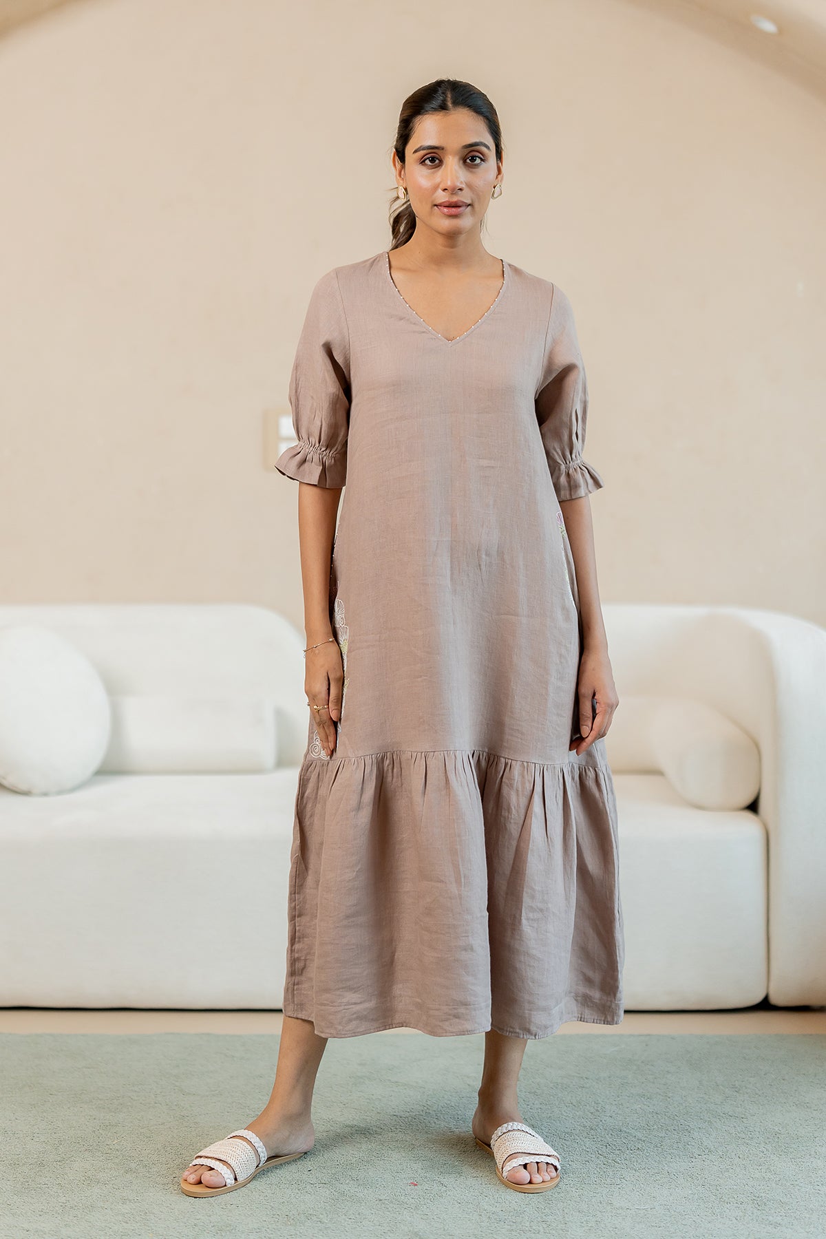 Linen-Tiara-Coral-Dress-Mud-