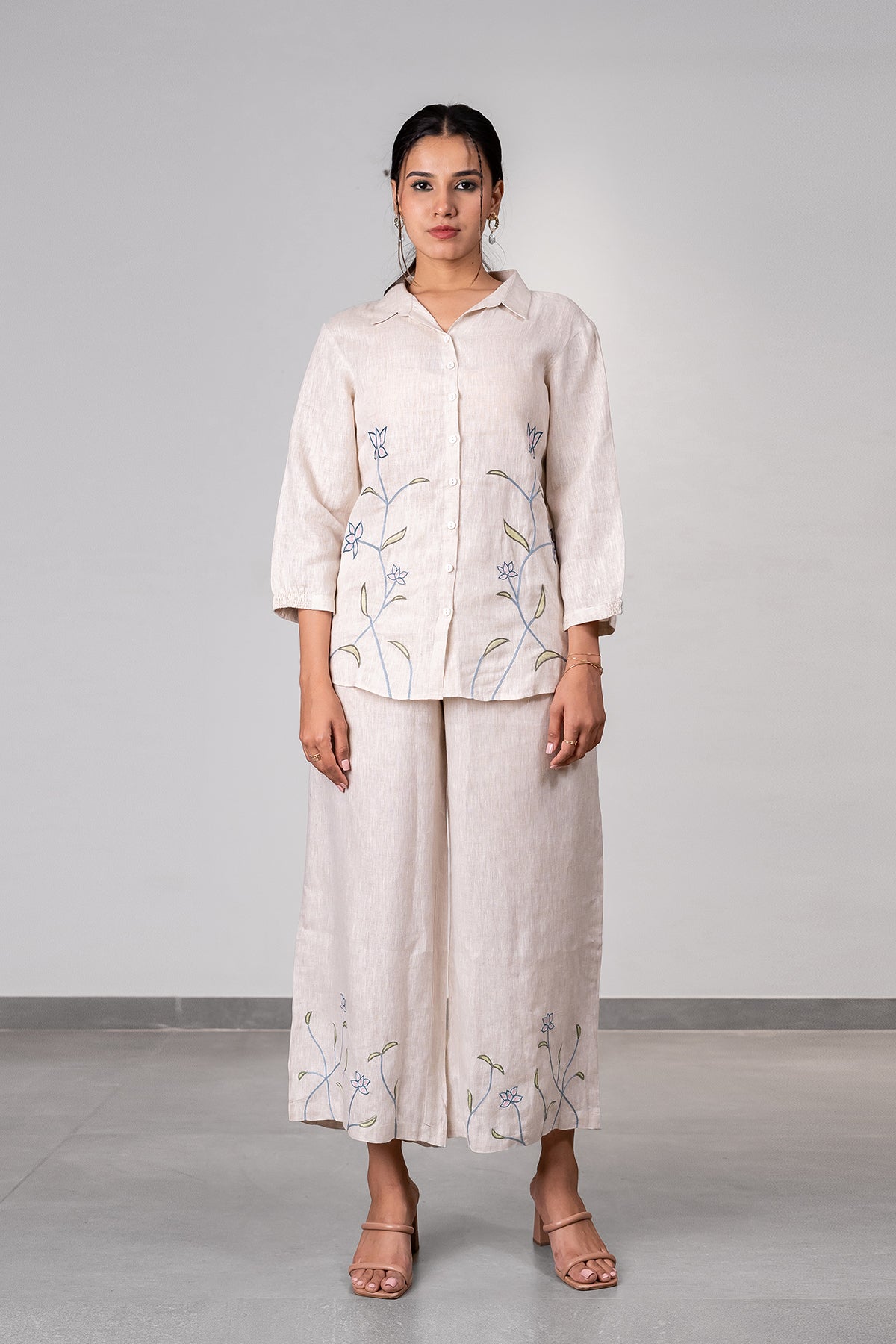 Lotus Linen Shirt - Ecru
