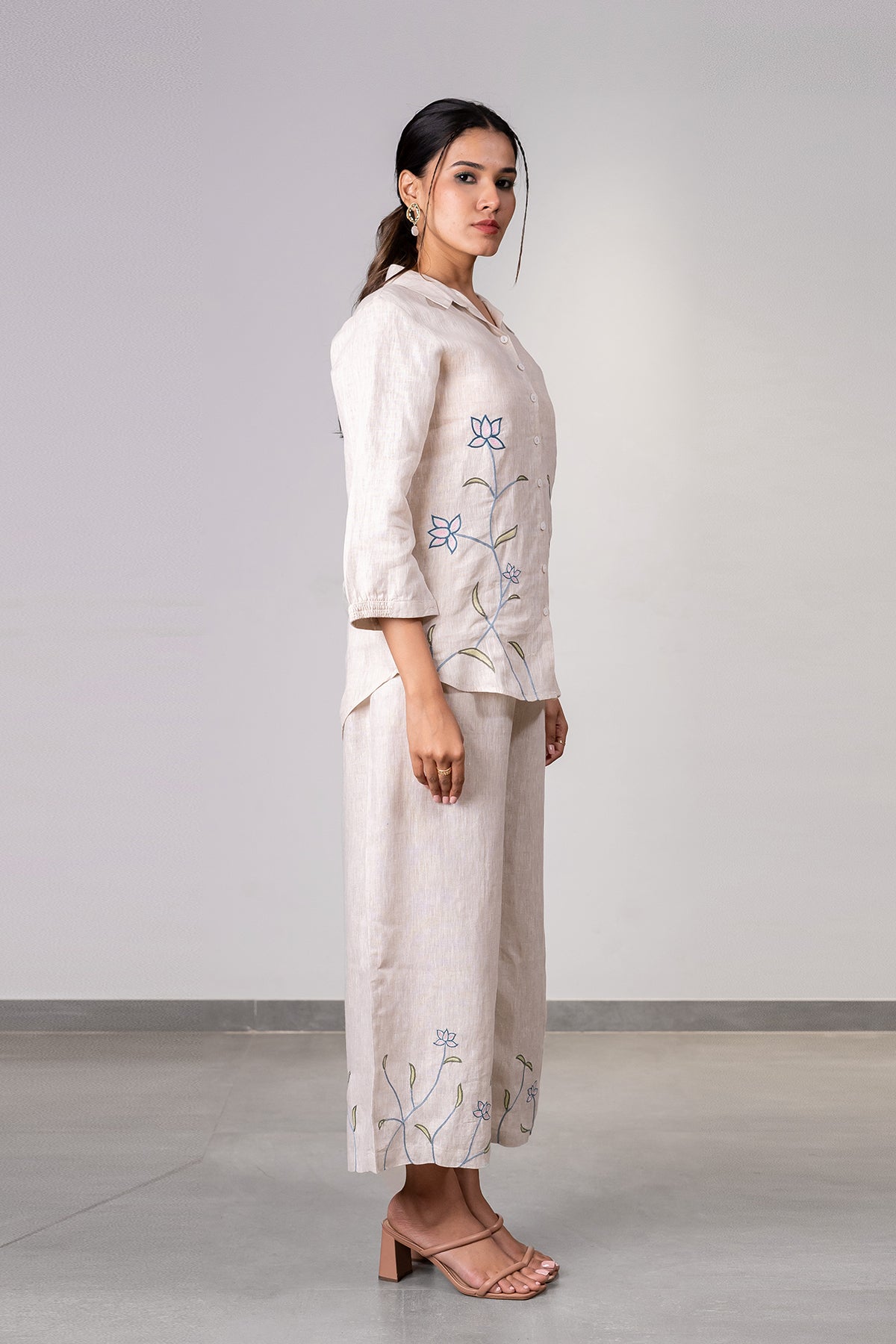 Lotus Linen Shirt - Ecru