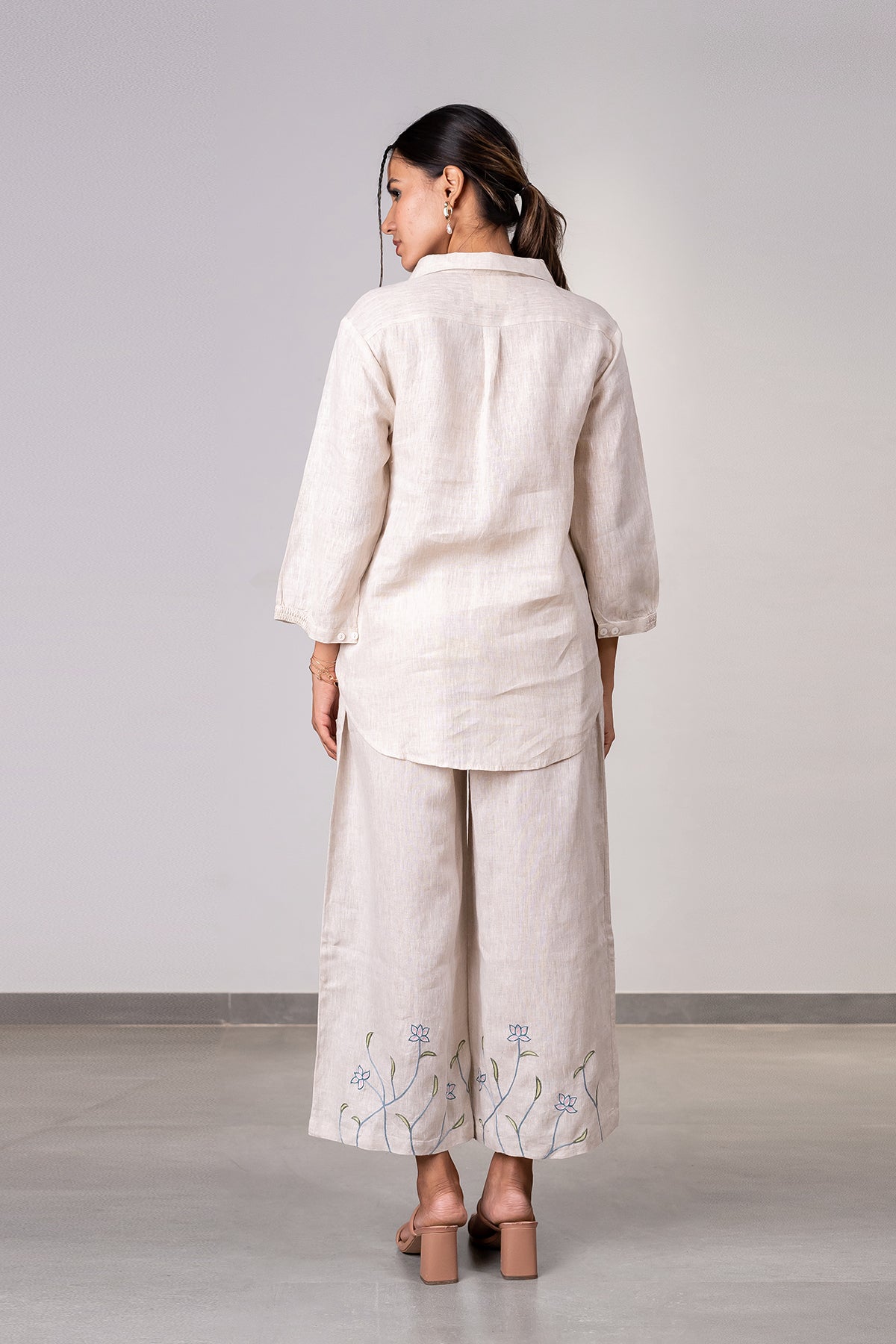 Lotus Linen Shirt - Ecru