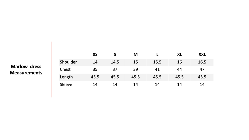 Size Chart 1