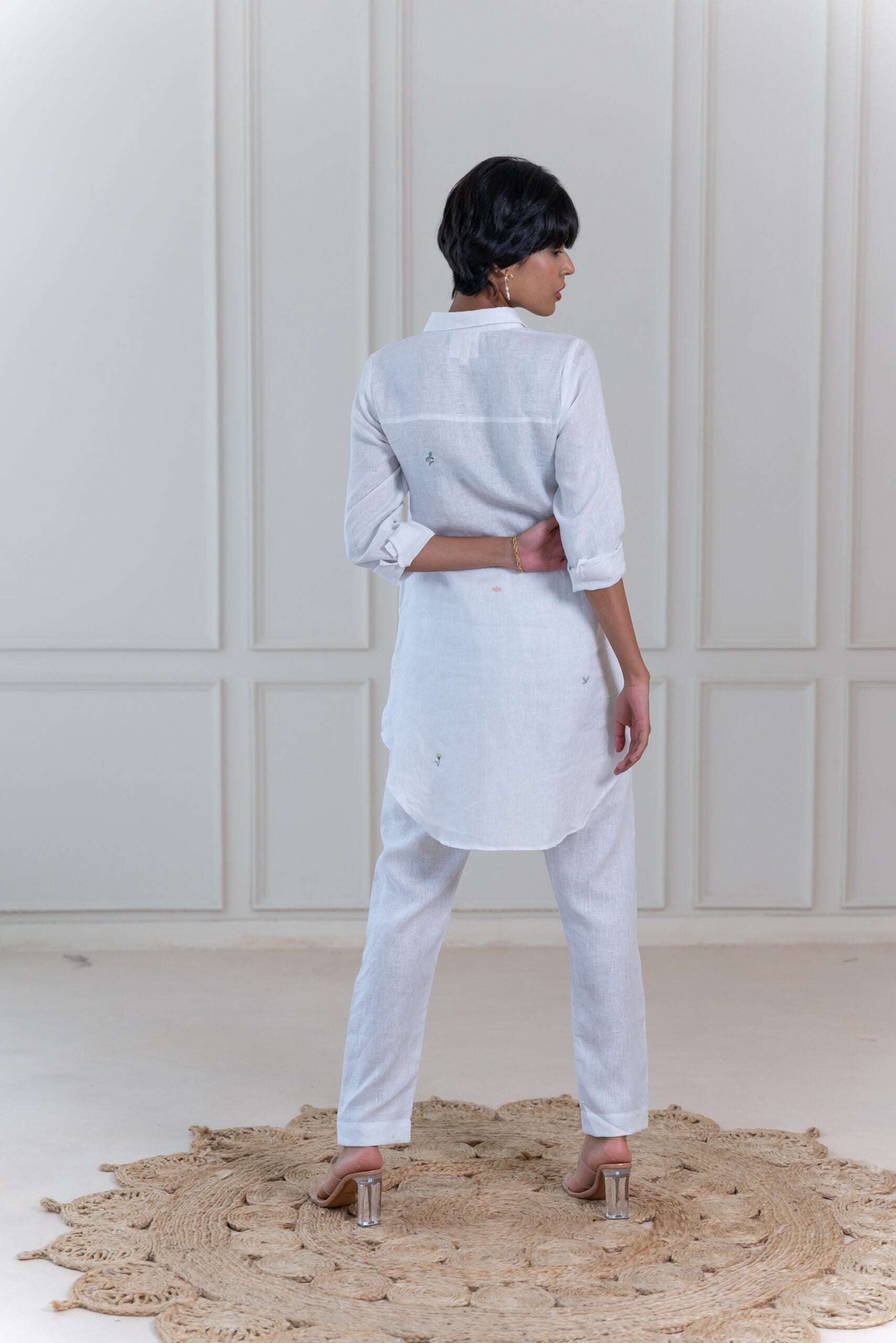 Hayley Linen Shirt- White