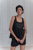 Carol Linen Sleeveless Top - Black