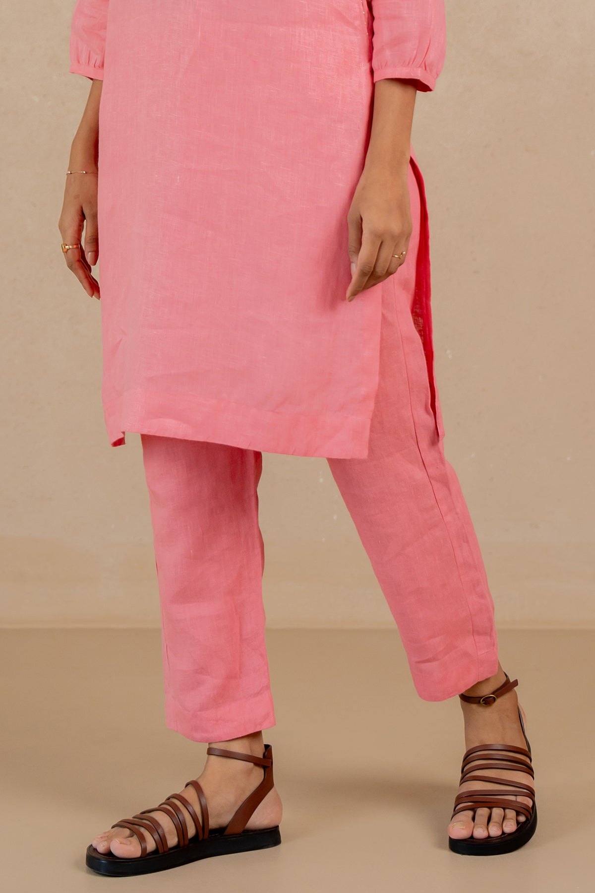Maya-Linen-Narrow-Pants-Flamingo-Pink-
