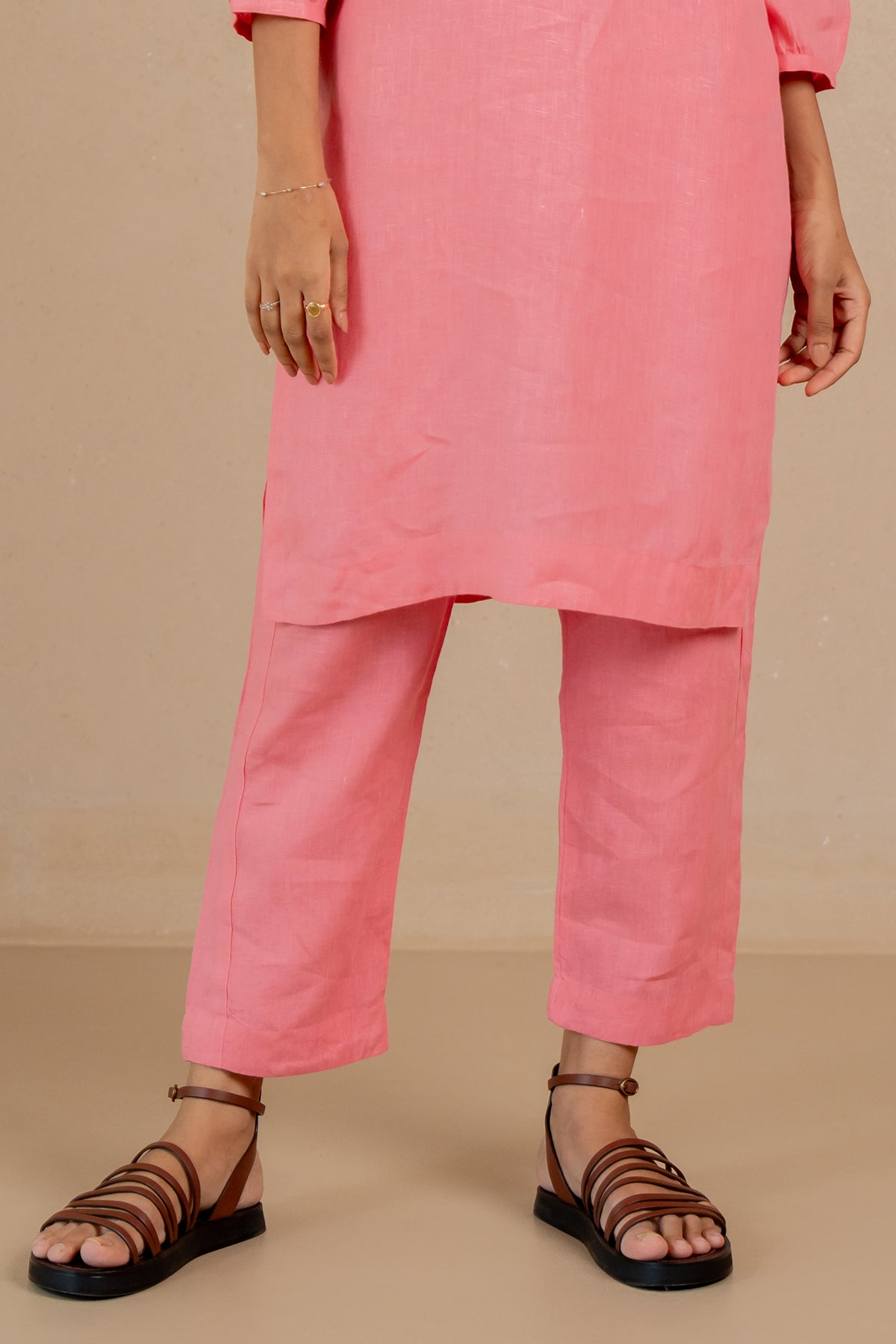 Maya-Linen-Narrow-Pants-Flamingo-Pink-