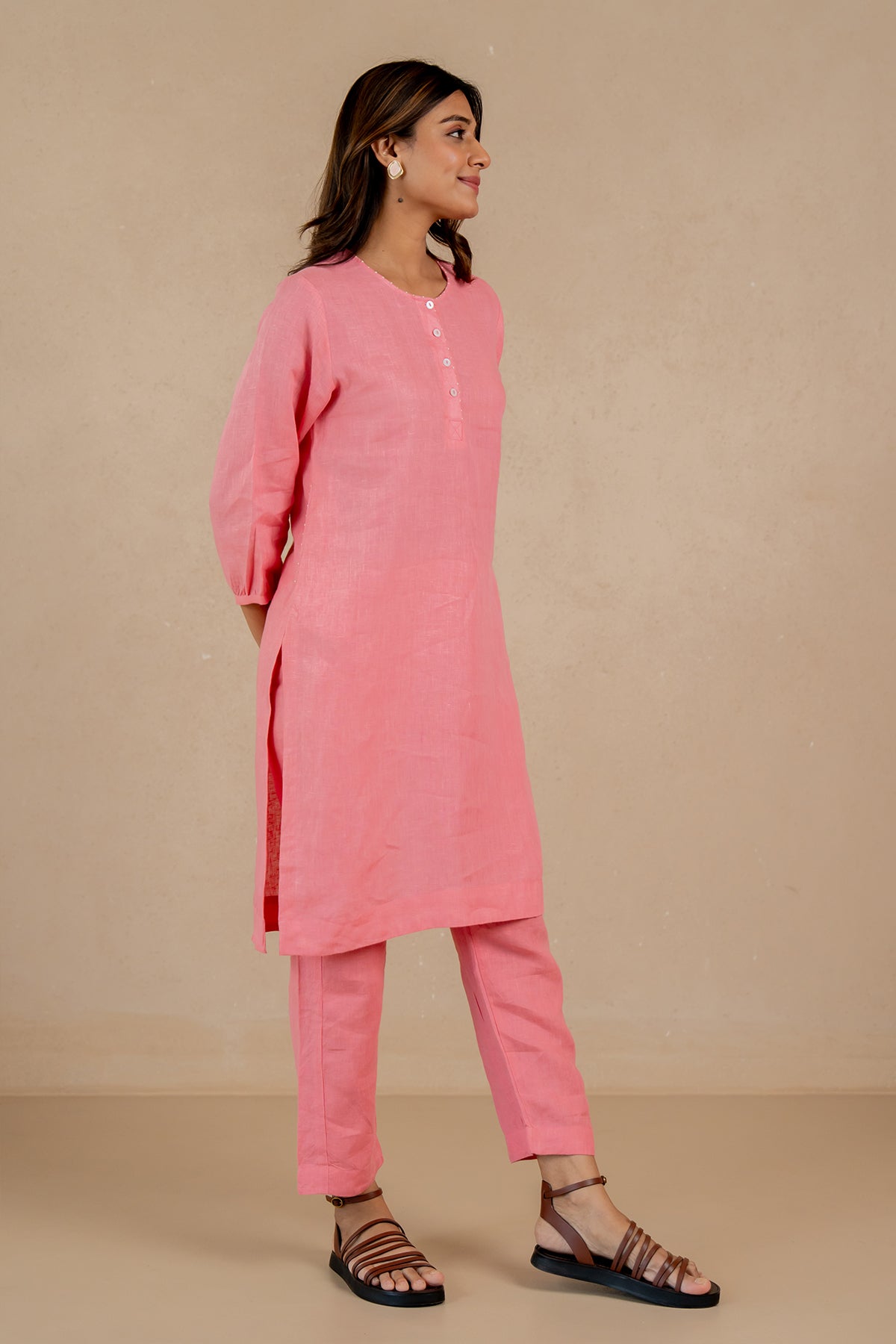 Maya-Linen-Narrow-Pants-Flamingo-Pink-