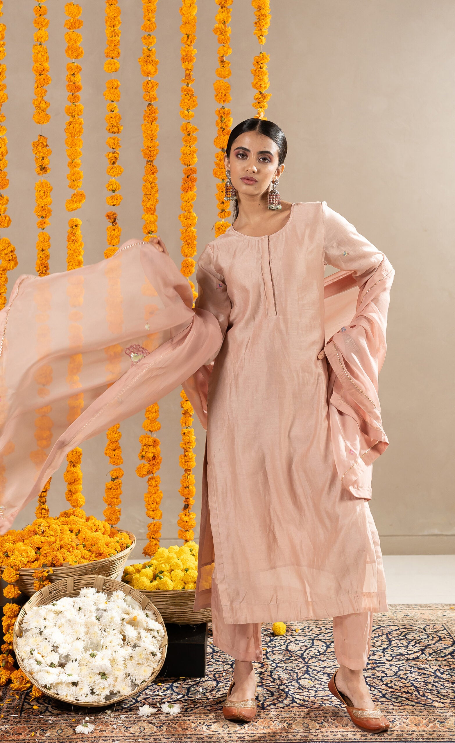 Mayur-Organza-Dupatta-Biscuit-Beige-