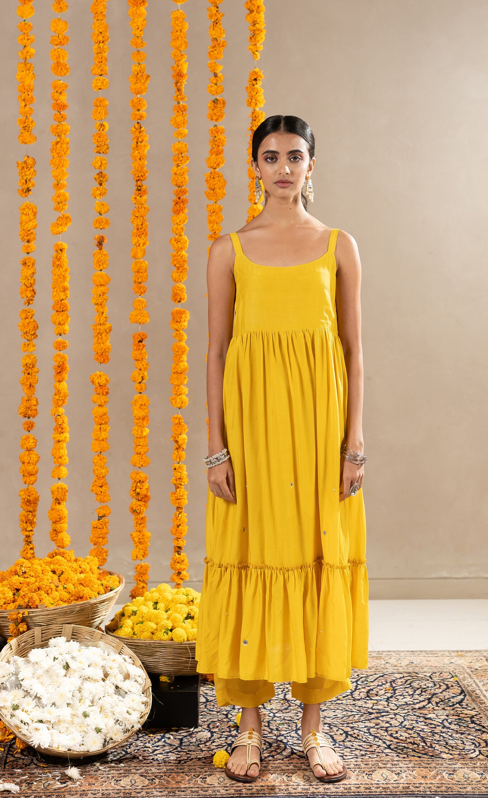 Nalini-Dress-With-Pants-Yellow-