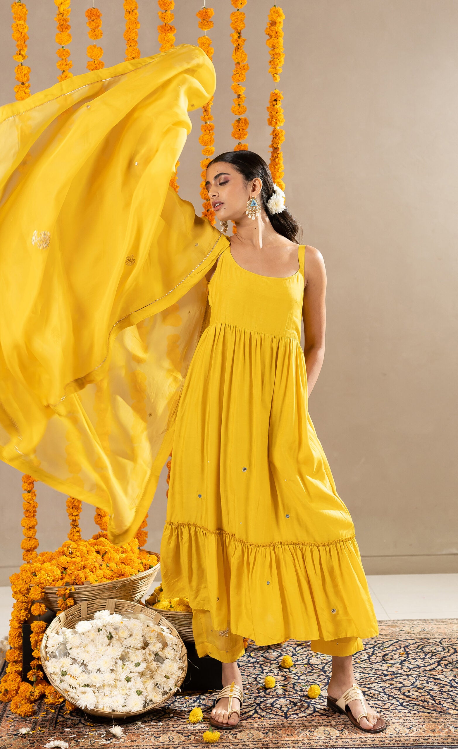 Nalini-Dress-With-Pants-Yellow-