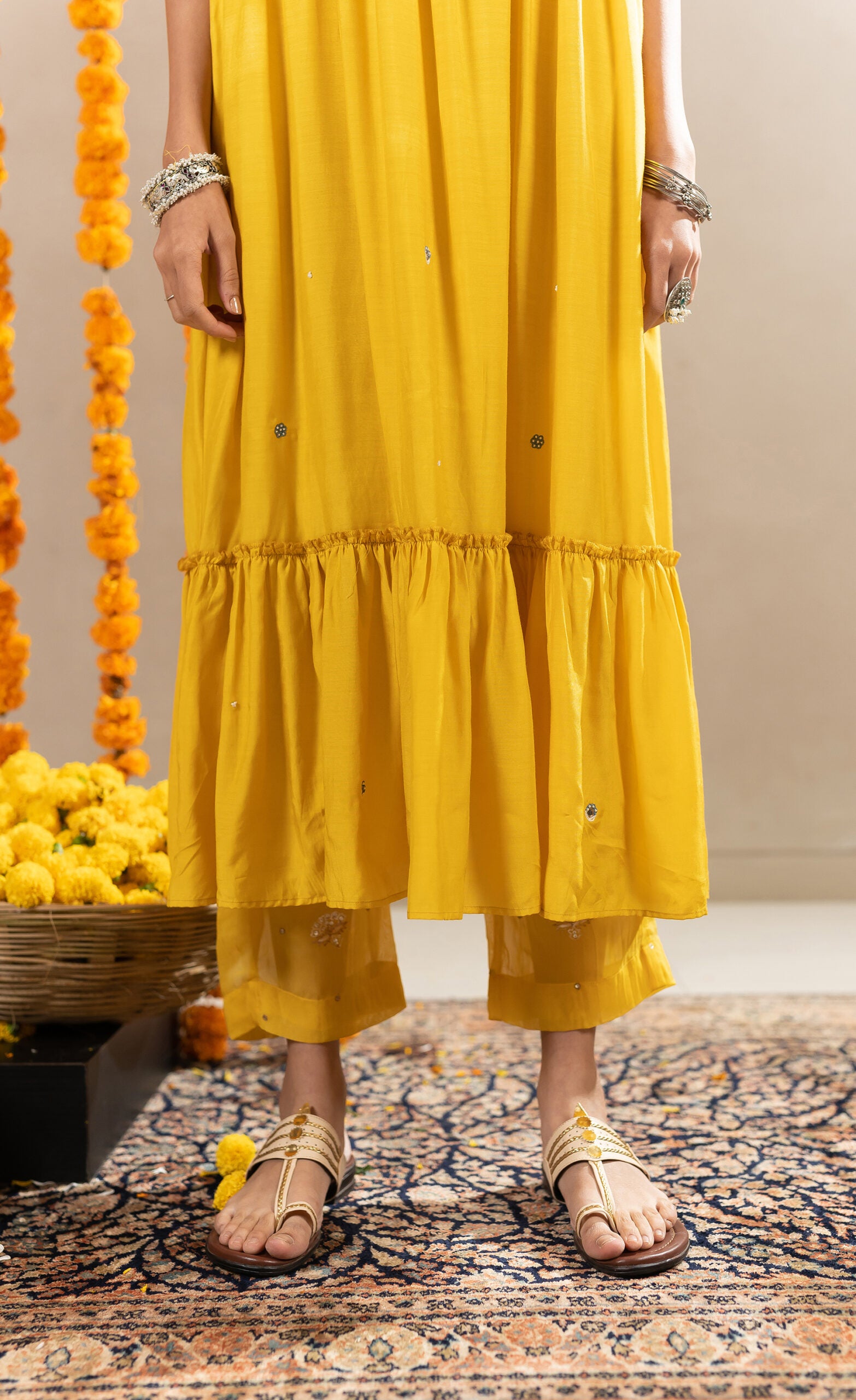 Nalini-Dress-With-Pants-Yellow-
