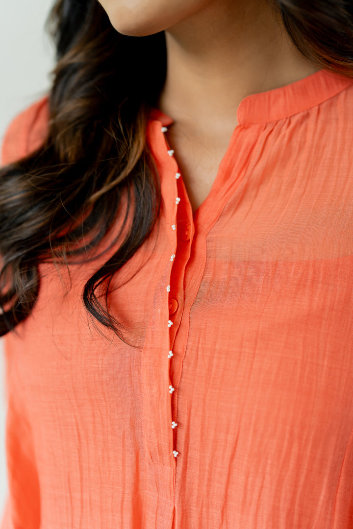 Orchid-Chanderi-Silk-Kali-Kurta-and-Pant-Set-Apricot-