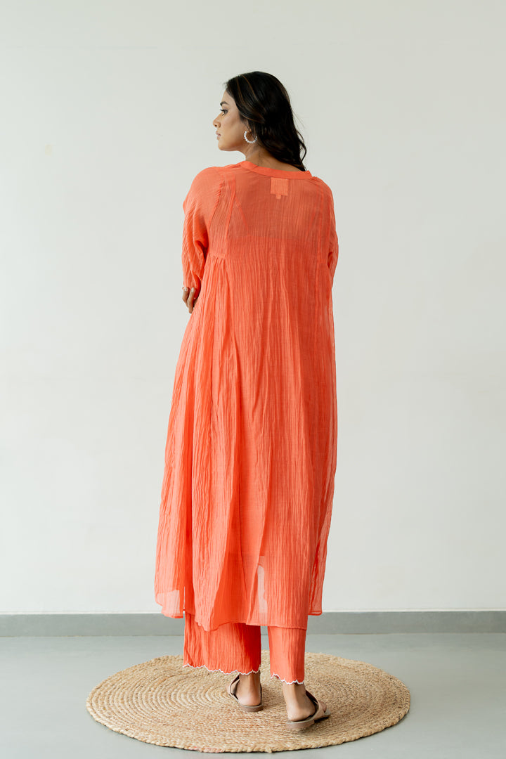 Orchid-Chanderi-Silk-Kali-Kurta-and-Pant-Set-Apricot-
